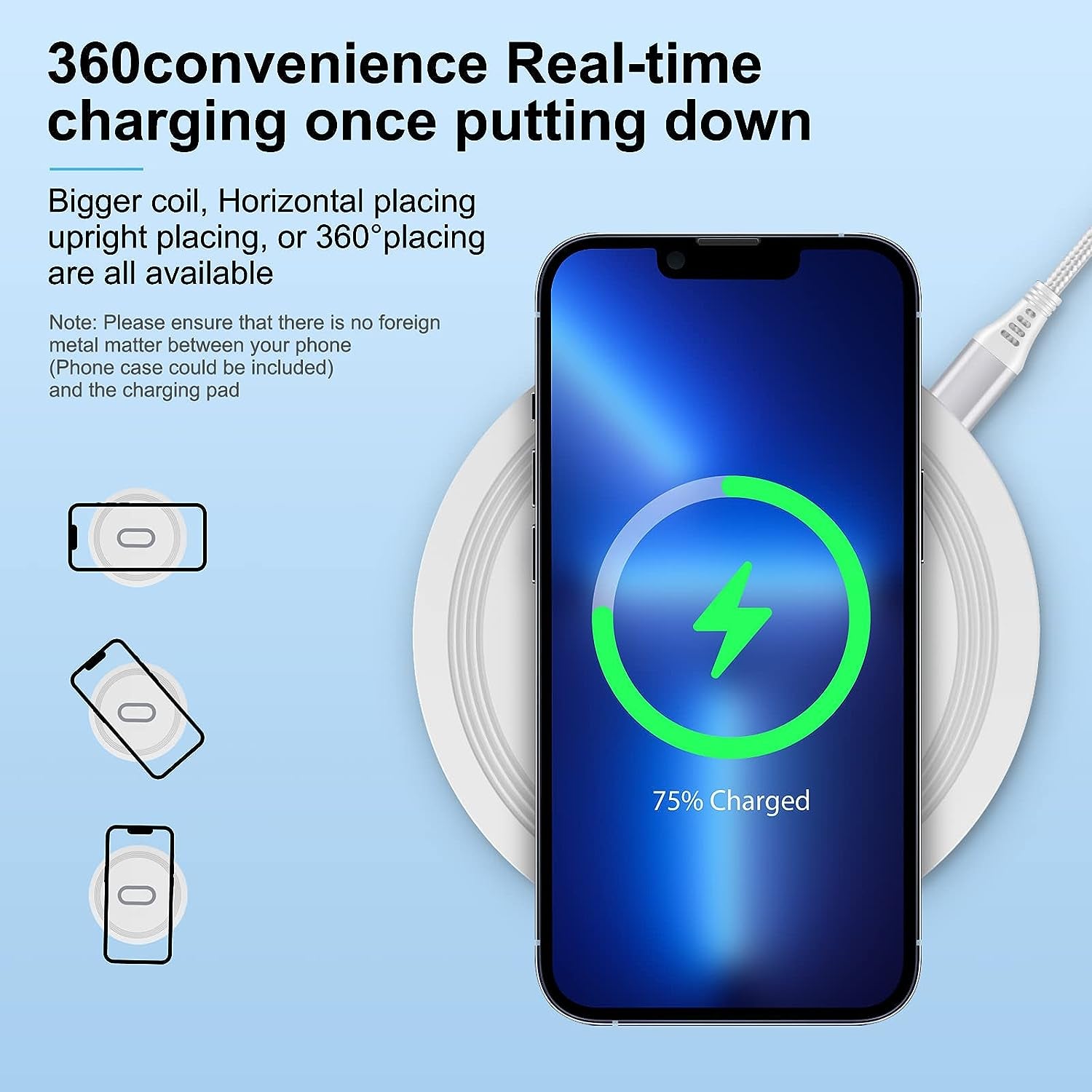 15W Wireless Charger Fast Charging Pad Compatible Samsung Galaxy S23 S22 S21 S20 Ultra 5G S10 S9 S8,Galaxy Buds,Note 20 10,Iphone 14 13 12 11 Pro Max SE 3,Google Pixel 7 Pro 6 5 4 3,Airpods 3/2/Pro  Shenzhen Chuang Wei Da Technology Co., LTD   