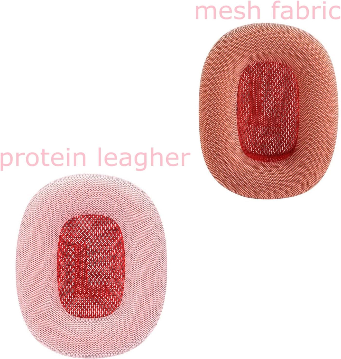 Earpads for Appple Airpods Max Ear Cushions Replacement Mesh Fabric Ear Pad Cushion for Airpod Max Headphone with Mesh Fabric Memory Foam and Magnet (Pink)  wjiaw hardware and plastic factory   