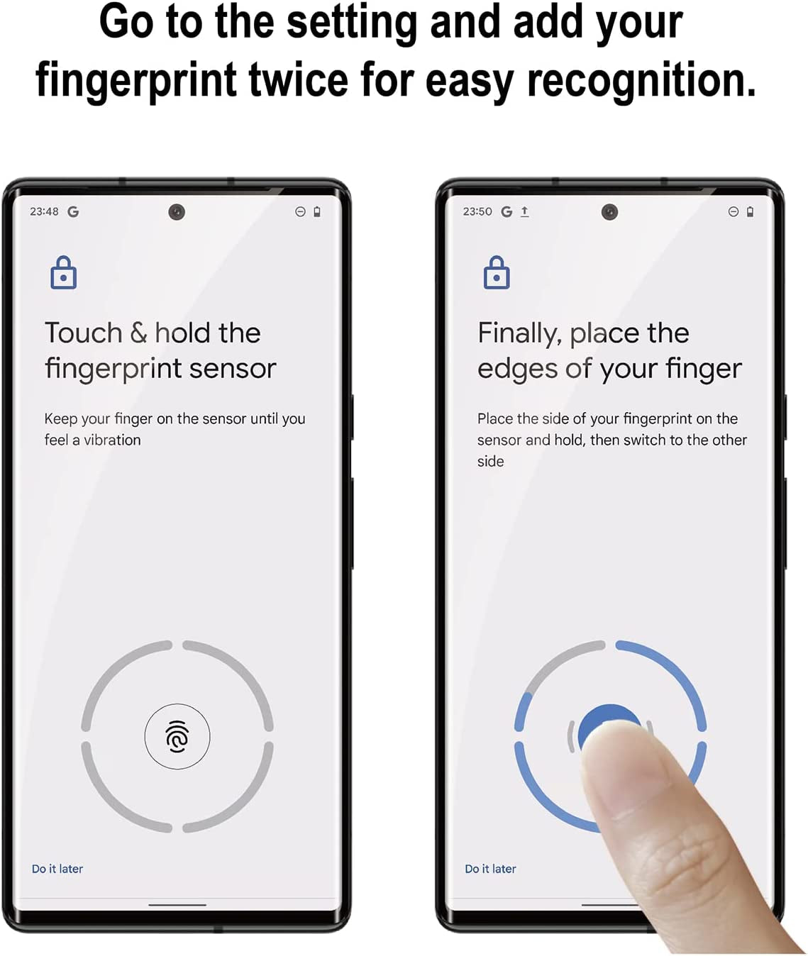 [Fingerprint Compatible] 2 Pack 3D Tempered Glass for Google Pixel 6 Pro Screen Protector + 2 Pack Camera Lens Protector, [Fingerprint Unlock][Anti-Scratch][Work with Case]  Better Future Glass   