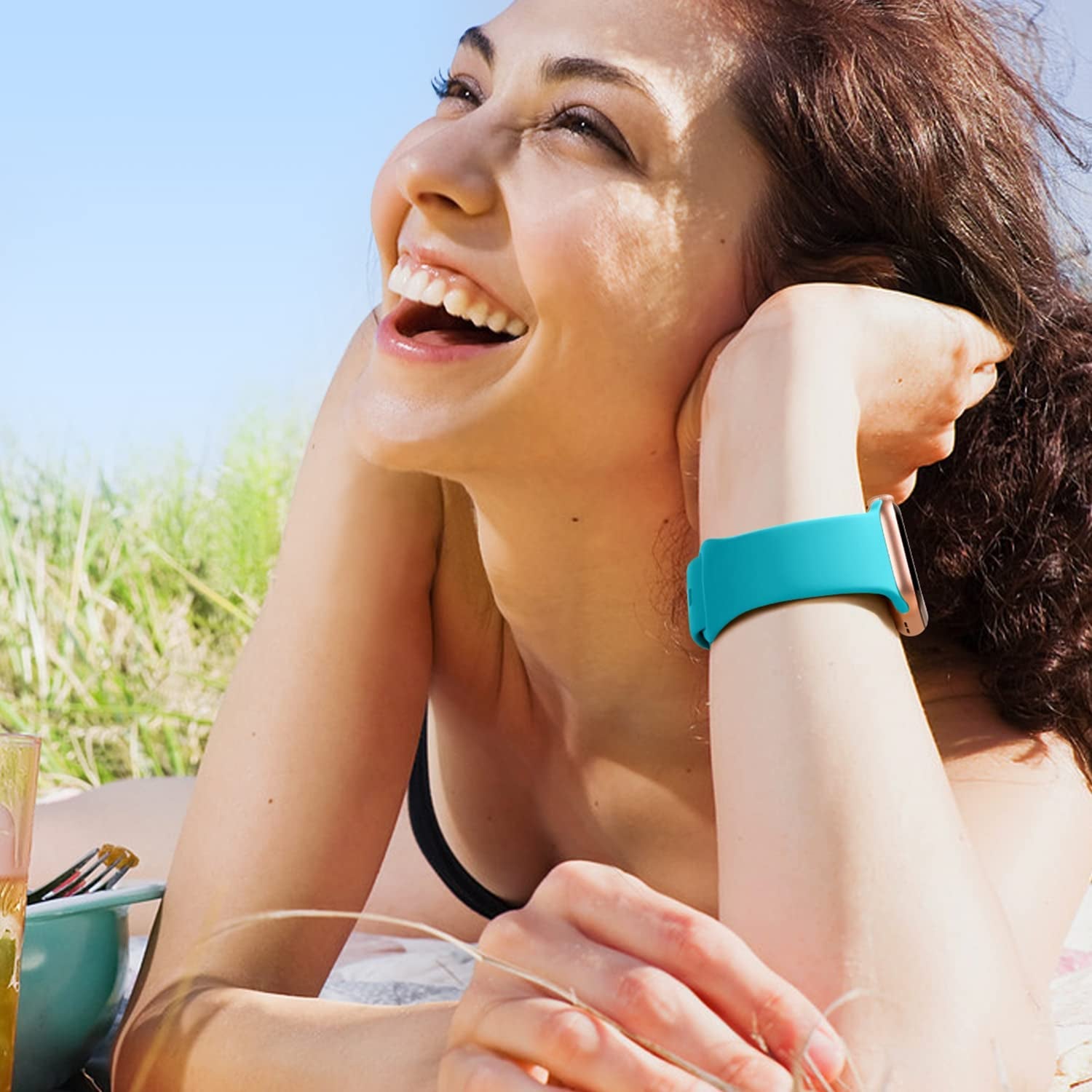 14 Pack Watch Bands Compatible with Apple Watch Band 38Mm 40Mm 41Mm 42Mm 44Mm 45Mm for Women Men, Soft Silicone Waterproof Sport Strap Replacement Wristbands for Iwatch Bands Series 8 7 6 5 4 3 2 1 SE  Bravely klimbing   