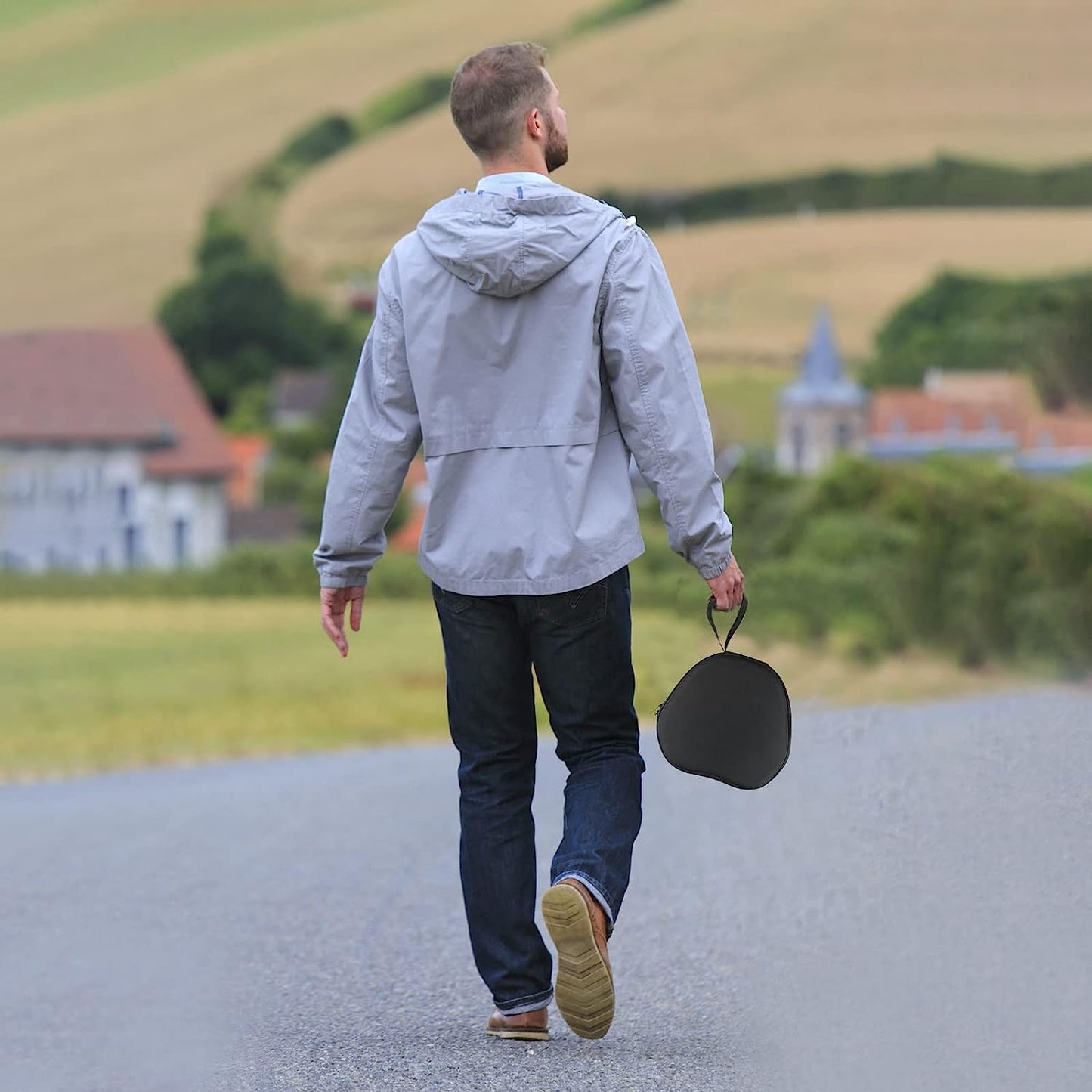 Aiaabq Hard Case for Airpods Max,Travel Carrying Headphone Case Include Silicone Anti-Scratch Ear Pad Case Cover/Ear Cups Cover/Headband Cover,Airpods Max Protective Portable Storage Bag (Black)  Aiaabq   