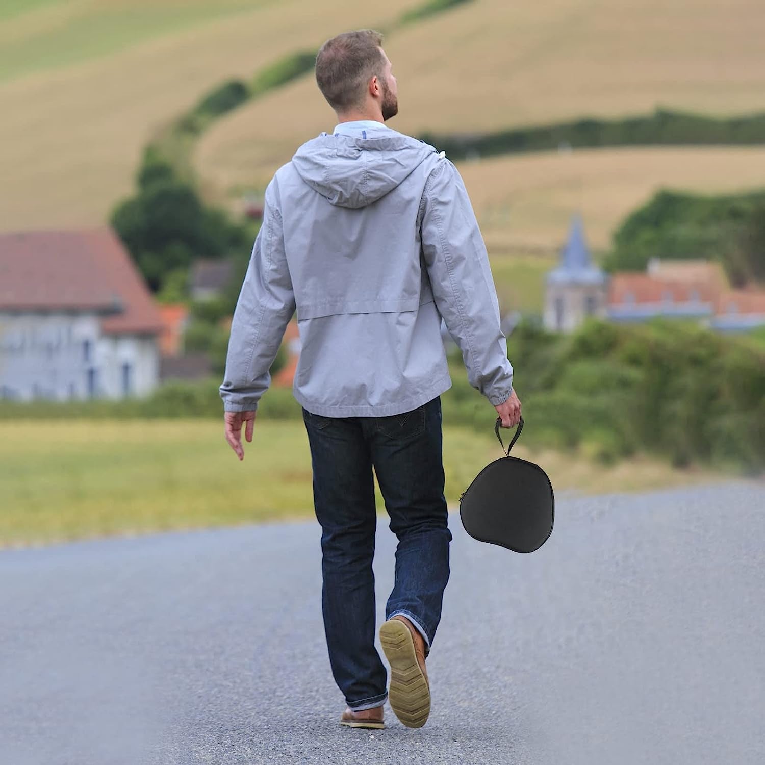 Aiaabq Hard Case for Airpods Max,Travel Carrying Headphone Case Include Silicone Anti-Scratch Ear Pad Case Cover/Ear Cups Cover/Headband Cover,Airpods Max Protective Portable Storage Bag (Black)  Aiaabq   