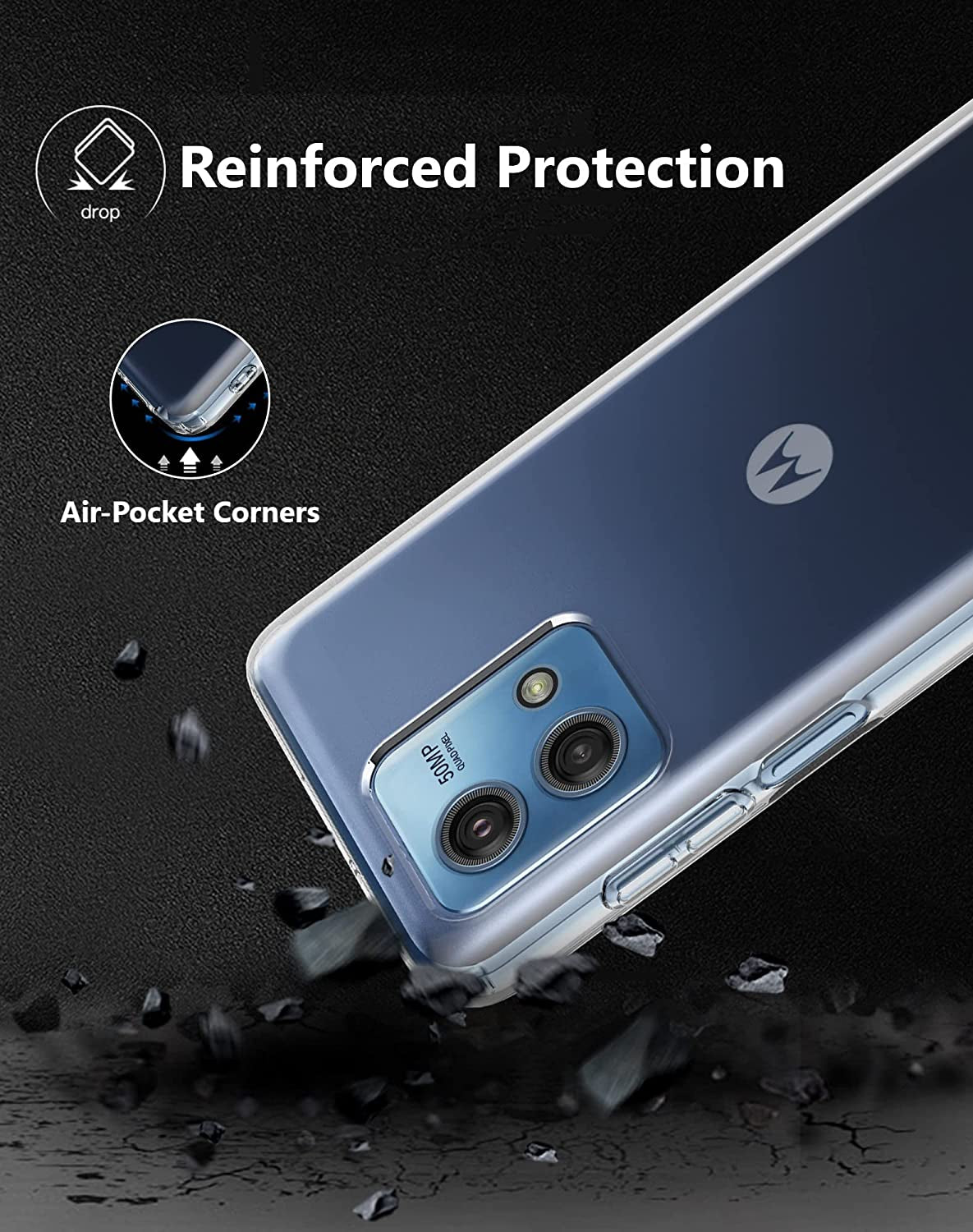 Cresee Case for Motorola Moto G Stylus 4G 2023, Thin Clear Cover with Air-Pocket Corners Slim Fit Shockproof Flexible TPU Phone Case for Moto G Stylus 4G 2023 - Transparent  Cresee   