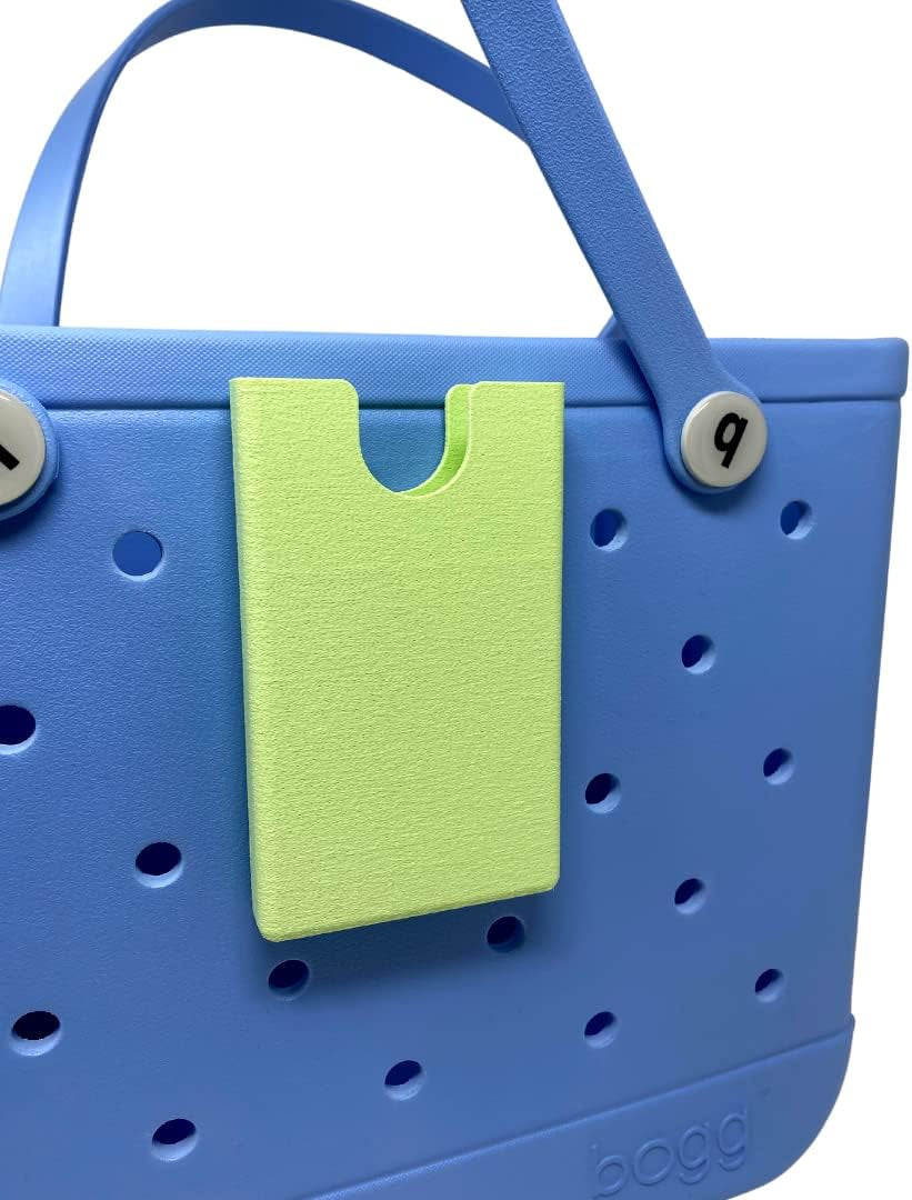 Freshe BAGLETS - Phone Holder Charm Accessory Compatible with Bogg Bags - Keep Your Phone Handy with Your Tote Bag - Made in the USA (Black)  FRESHe Green  