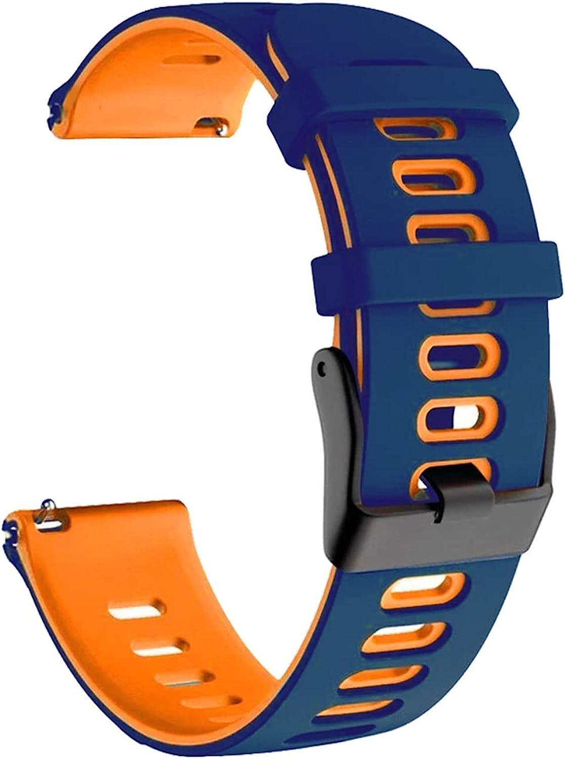 CZKE 20Mm Replacement Band for Samsung Galaxy Watch 3 41Mm Silicone Strap Galaxy Watch Active 42Mm Watchband Active2 40 44Mm Bracelet  CZKE-CN Darkblue Black Active 2 44mm 