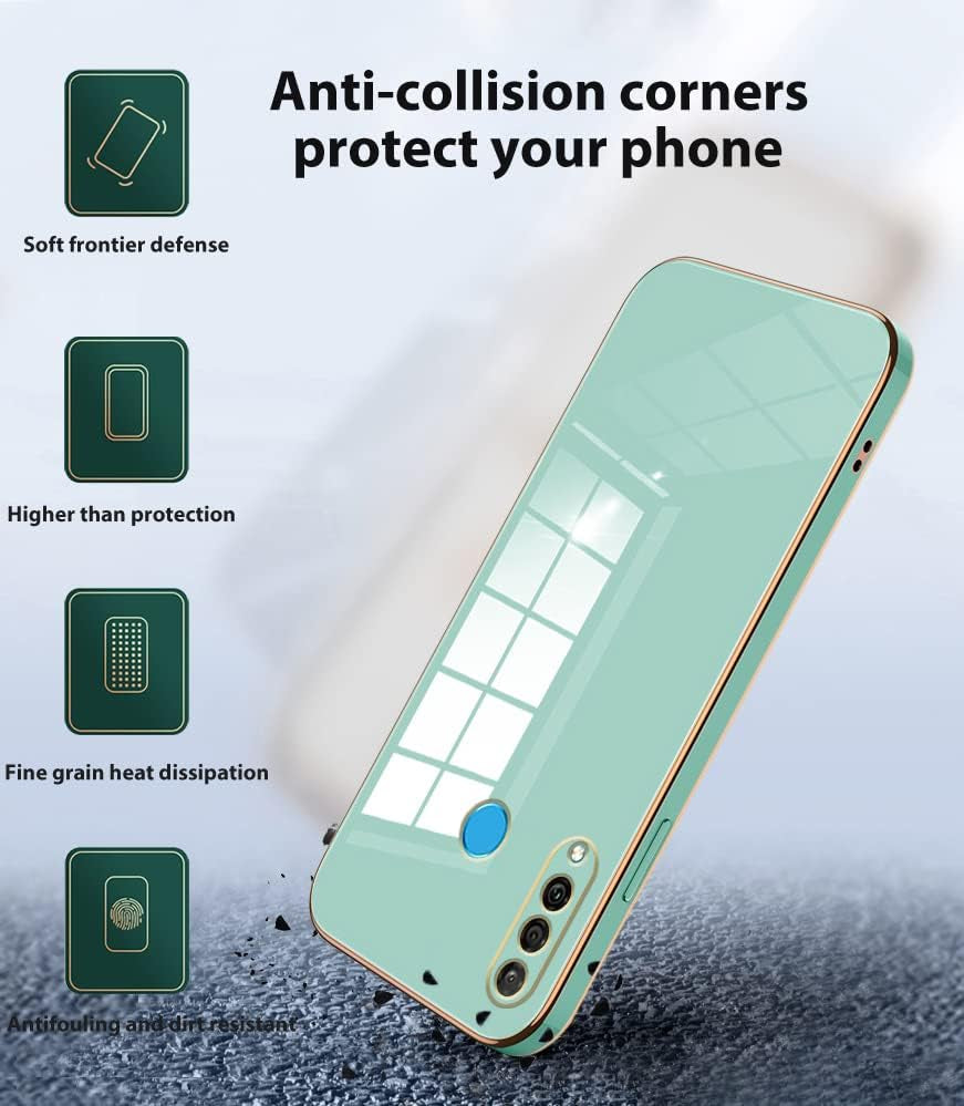 Wousunly Compatible with Huawei P30 Lite Case Silicone Pink, Plating Huawei P30 Lite Phone Case Shockproof Thin and Soft Cover (Green)  Wousunly   