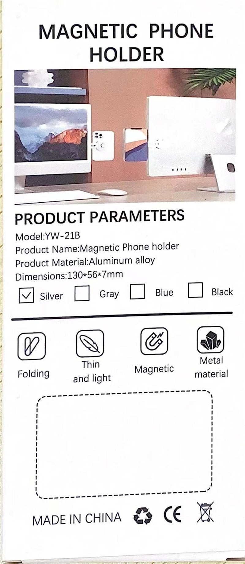 Cloudvalley Magnetic Laptop Phone Holder, Adjustable Continuity Camera Mount Compatible with Magsafe & for Ios 16 / Macos 13 Ventura, Slim Portable Computer Expansion Bracket for Smartphone, Black  CloudValley   