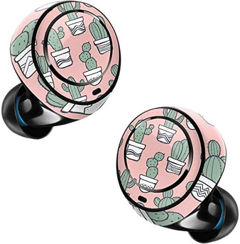 Skinit Decal Skin Compatible with Echo Buds - Officially Licensed Originally Designed Pink Cactus Design  Skinit   