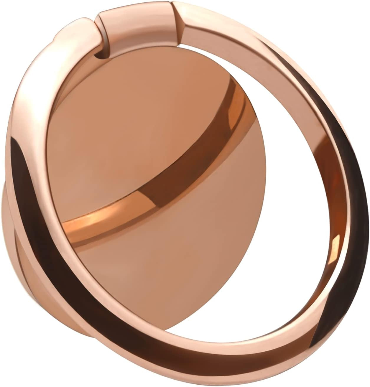 OBHEI Metal Cell Phone Ring Holder Finger Ring Stand, 360 Degree Rotation Ring Kickstand Grip Holder for Magnetic Car Mount, Rose Gold  OBHEI   