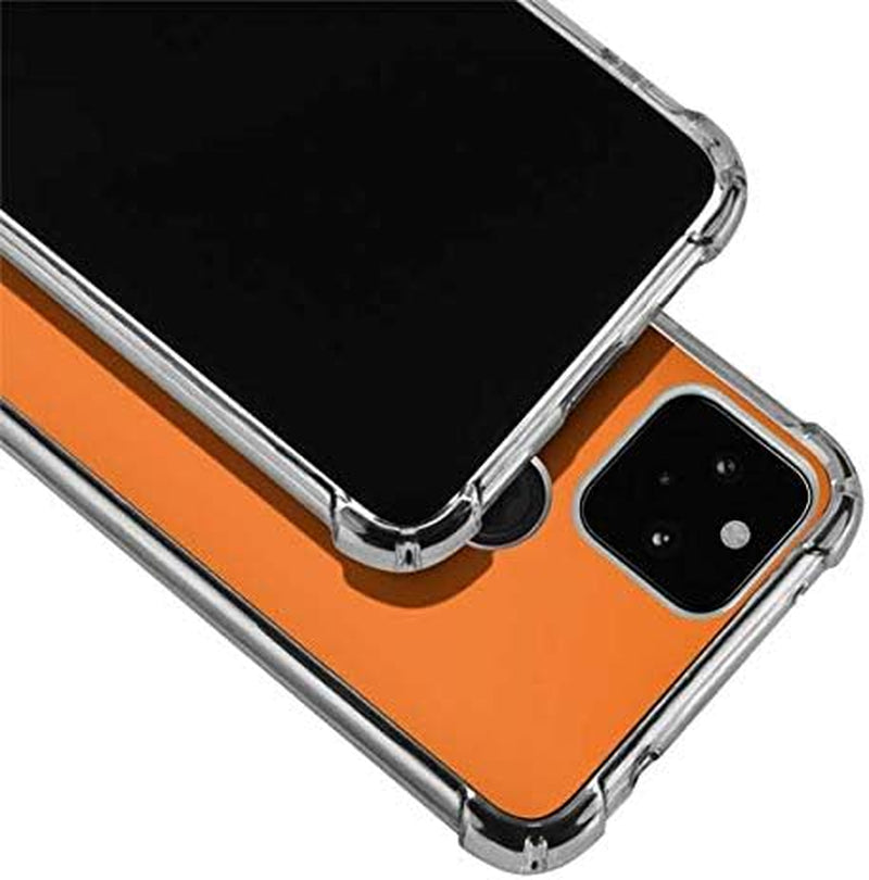 Skinit Clear Phone Case Compatible with Google Pixel 4A 5G Originally Designed Orange Design  Skinit   
