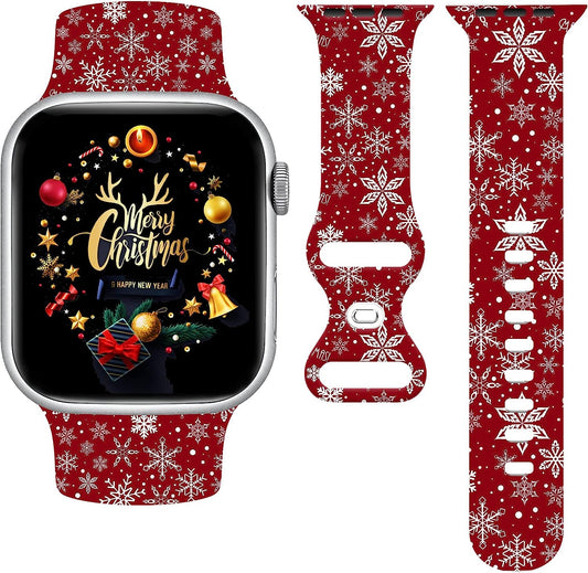 St. Patricks Day Watch Band Compatible with Apple Watch 38Mm 40Mm 41Mm 42Mm 44Mm 45Mm, Four Leaf Clover Shamrock Silicone Replacement Bands Wristbands Strap Compatible with All Iwatch Series  WANSENCE   