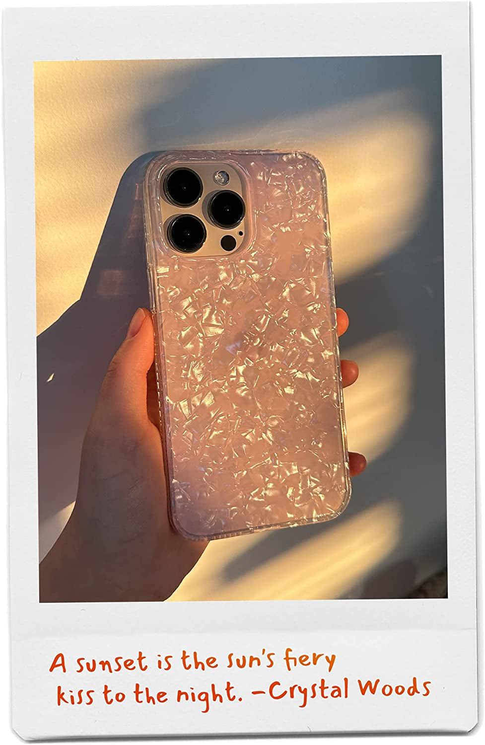 LONLI - for Iphone 14 (6.1") - Pink Pearl Tort Phone Case for Women - Just in Case Series  LONLI CO., LIMITED   