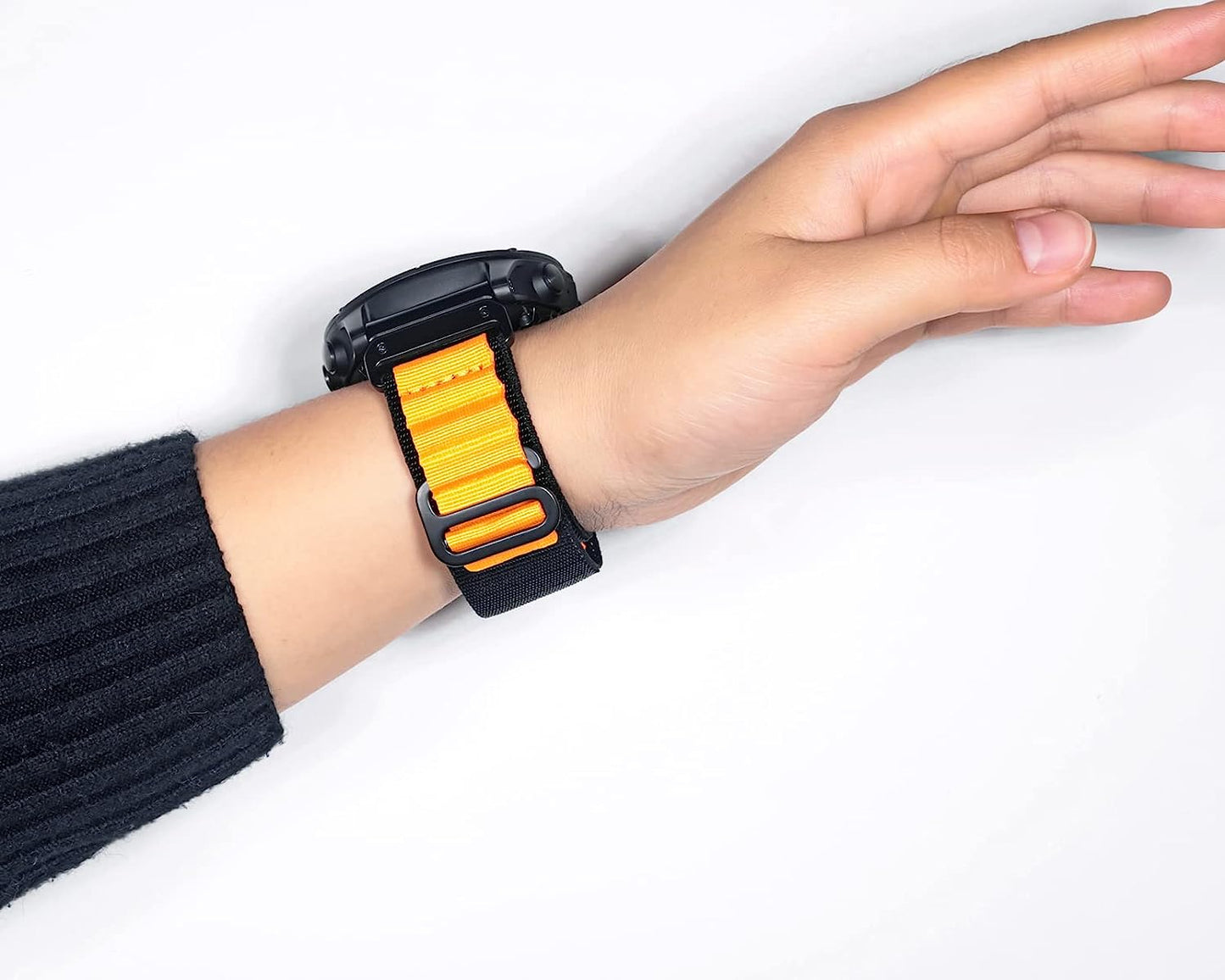 Compatible with Garmin, Rugged Woven Nylon Sport Band with G-Hook Watch Band for Fēnix/Forerunner/Vivoactive/Approach/Marq/Quatix/D2 Series Tough Replacement Band for Men  torbollo   