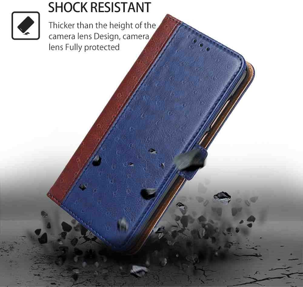 Cyr-Guard Phone Cover Wallet Folio Case for LG V30, Premium PU Leather Slim Fit Cover for LG V30, Good Touch, Blue  Cyr-Guard   