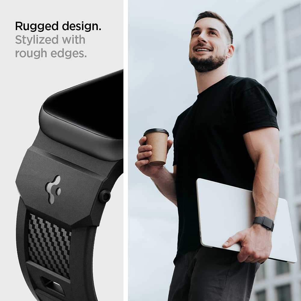 Spigen Rugged Band Designed for Apple Watch Band for Apple Watch Ultra (49Mm), Series 8/7 (45Mm), Series SE2/6/SE/5/4 (44Mm) and Series 3/2/1 (42Mm)  Spigen   