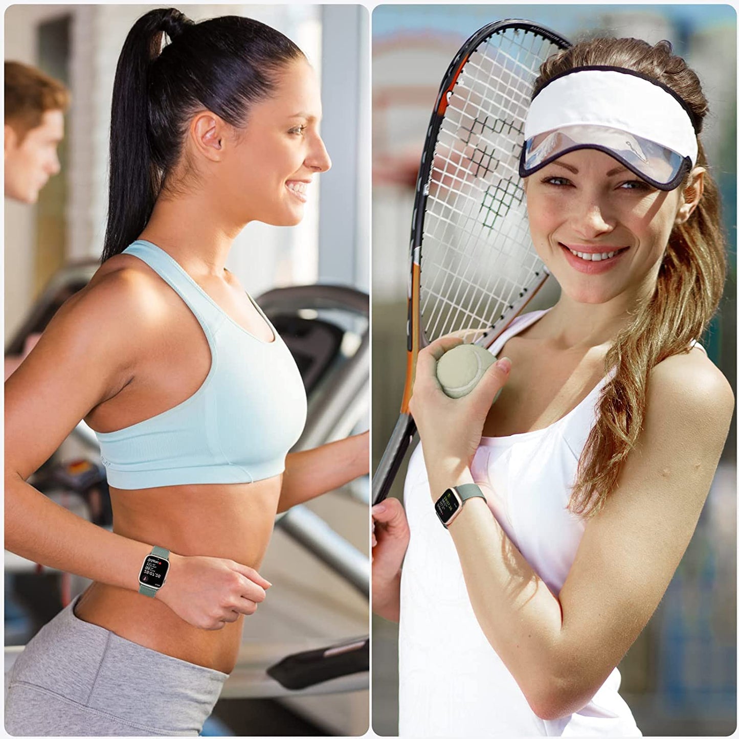 BELONGME 6 Packs Stretchy Nylon Solo Loop for Apple Watch Band Series Ultra SE 8 7 6 5 4 3 2 1 40Mm 38Mm 44Mm 42Mm 45Mm 41Mm 49Mm, Women and Men Sport Apple Watch Bands Replacement for Iwatch Bands  BELONGME   