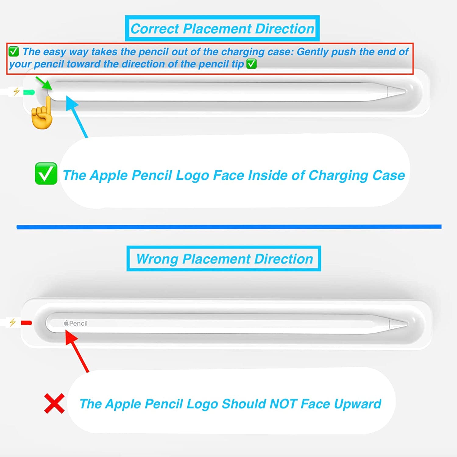 Charging Case for Apple Pencil 2Nd Generation Only, ARMOLABX Magnetic Wireless Charger Compatible with Ipad Pencil 2Nd, Apple Pencil 2 Charger [Charging and Carrying 2 in 1]  ARMOLABX   