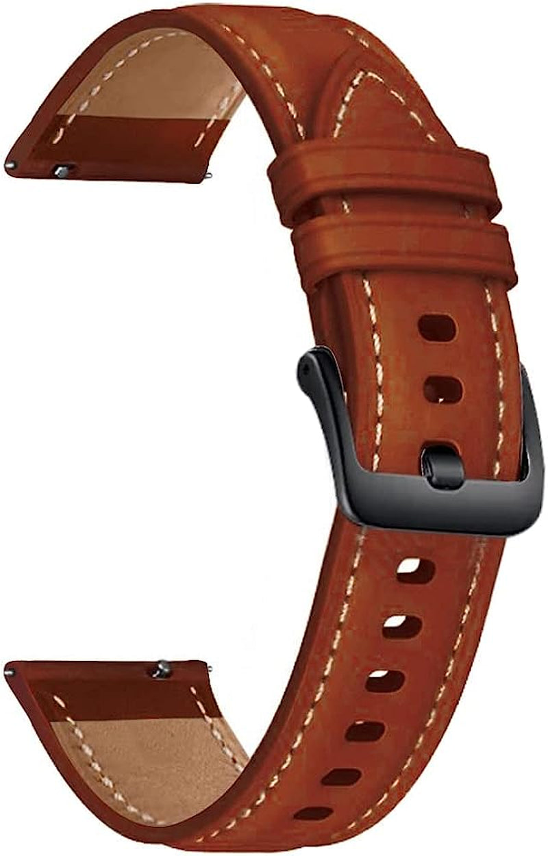 NDJQY Genuine Leather Replacement Strap for Garmin Venu 2 plus Smart Wristband for Garmin Venu 2 SQ Forerunner 245 645 158 Watch Band  NDJQY B For Forerunner 645 