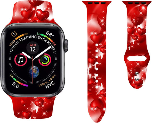 Fall Sport Watch Band Compatible with Apple Watch 38Mm 40Mm 41Mm 42Mm 44Mm 45Mm for Women Men,Adjustable Replaceable Soft Silicone Smartwatch Straps for Iwatch Series SE 7 6 5 4 3 2 1  JOJGOEHO   