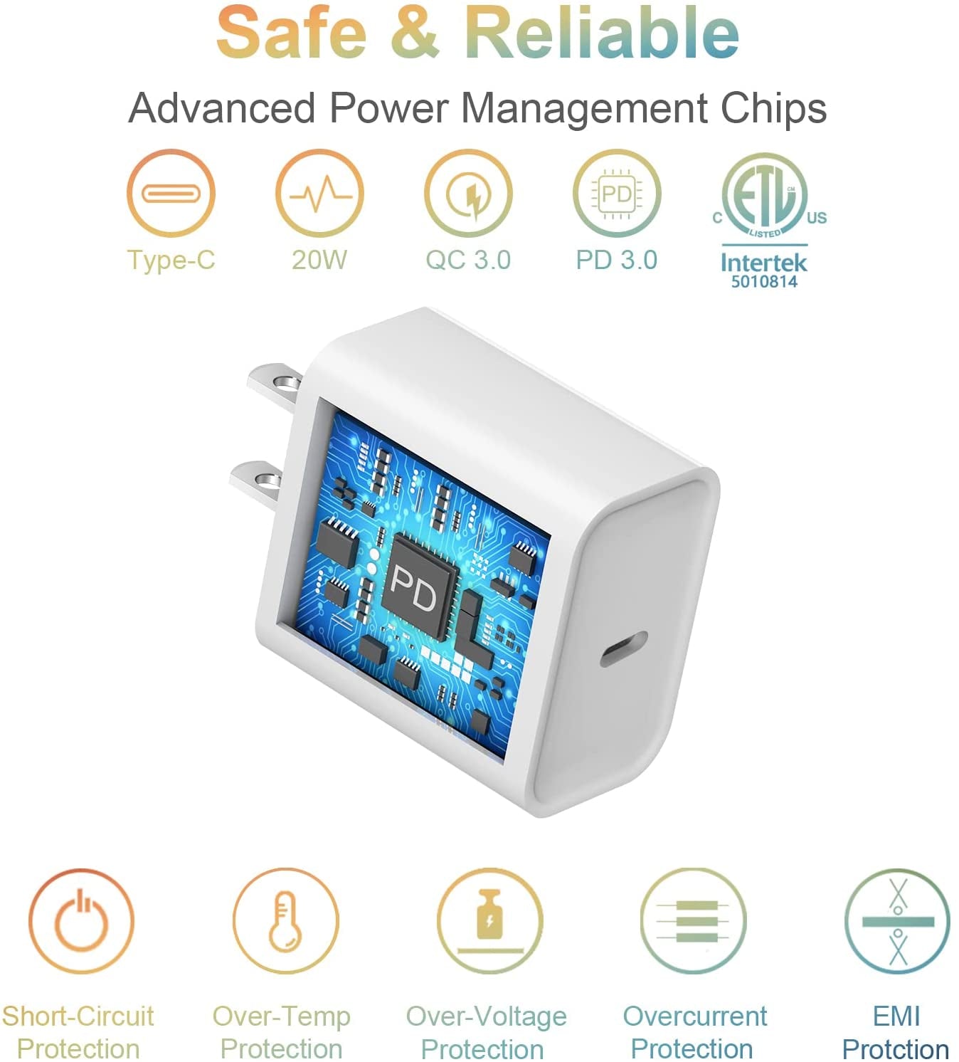 USB C Wall Charger【Apple Mfi Certified】 2Pack Iphone 14 Charger Block 20W PD Power Adapter for Iphone 14/14 Pro/14 Pro Max/14 Plus/13 12 11 Pro Max/Mini/Xs Max/Xr/X, Ipad, Samsung Phone, Google Phone  Shenzhen Dipinle Technology Co., Ltd   