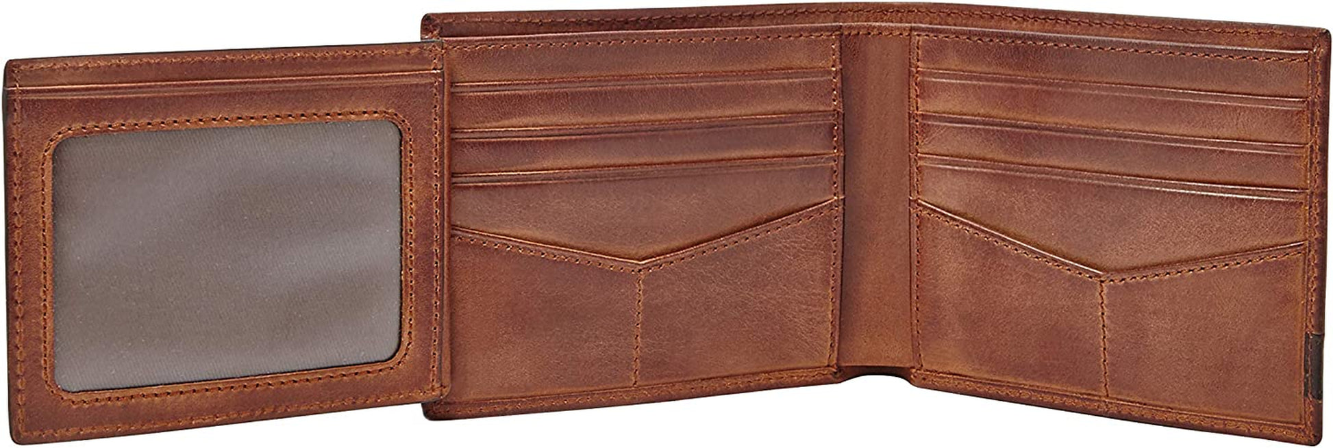 Fossil Men'S Leather Bifold Wallet with Flip ID Window  Fossil Men's Accessories   