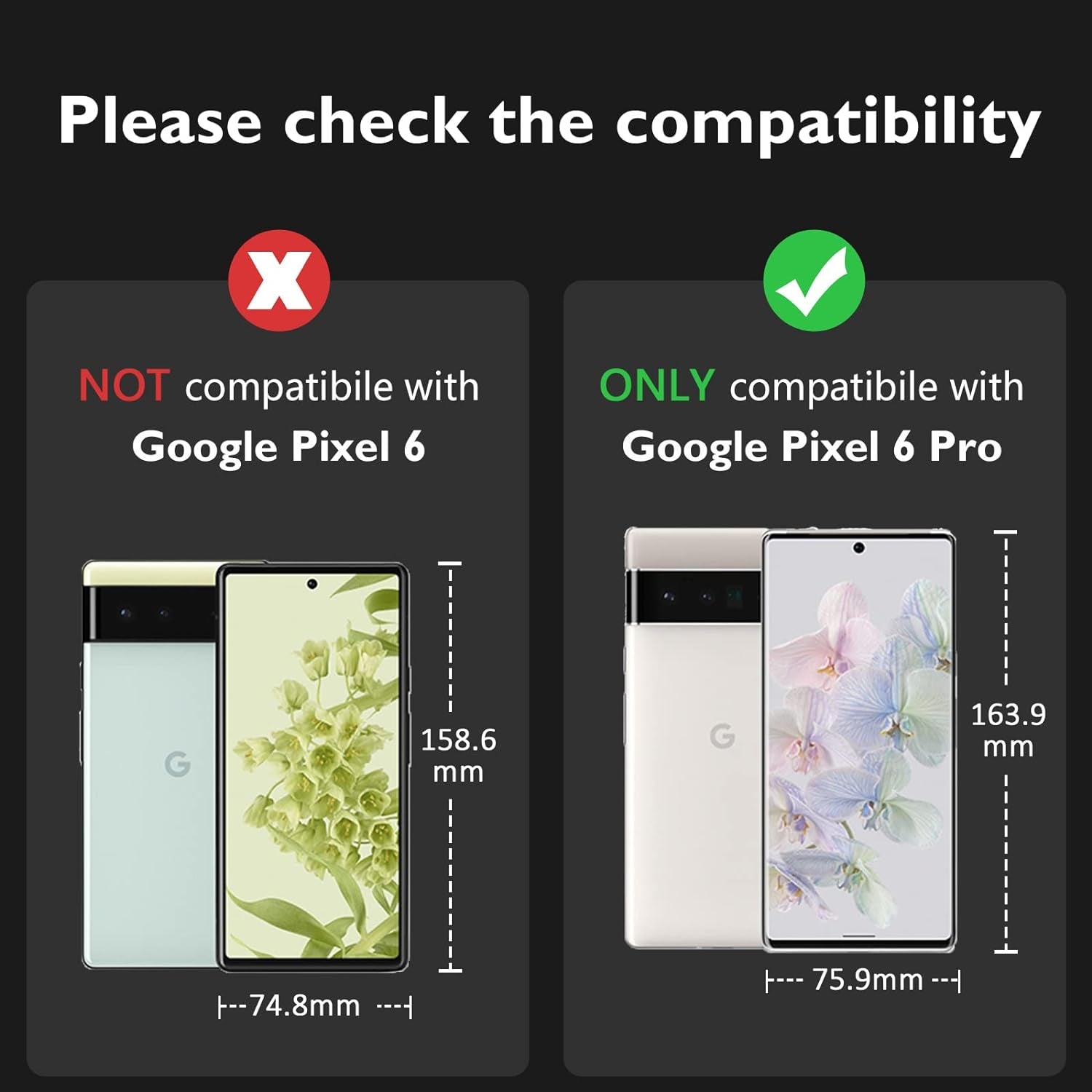 Doeboe Case for Google Pixel 6 Pro Case, Protective Phone Case for Pixel 6 Pro 5G, Shockproof Cover Sleeve for Google Pixel 6 Pro Soft TPU, Support Wireless Charge-Black [Only for Pixel 6 Pro]  doeboe   