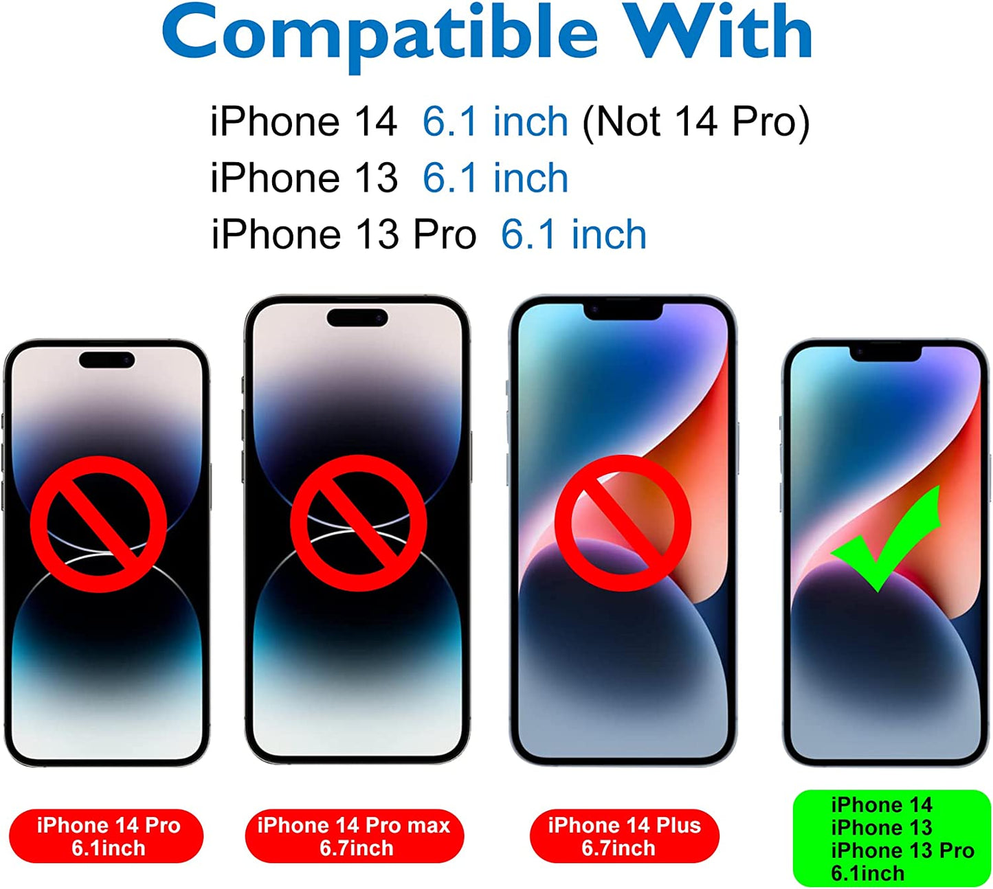 Mothca Matte Glass Screen Protector for Iphone 14/Iphone13/13 Pro Anti-Glare & Anti-Fingerprint Tempered Glass Clear Film Case Friendly Easy Install Bubble Free for Iphone 14/13/13 Pro 6.1-Inch Smooth as Silk  Mothca   