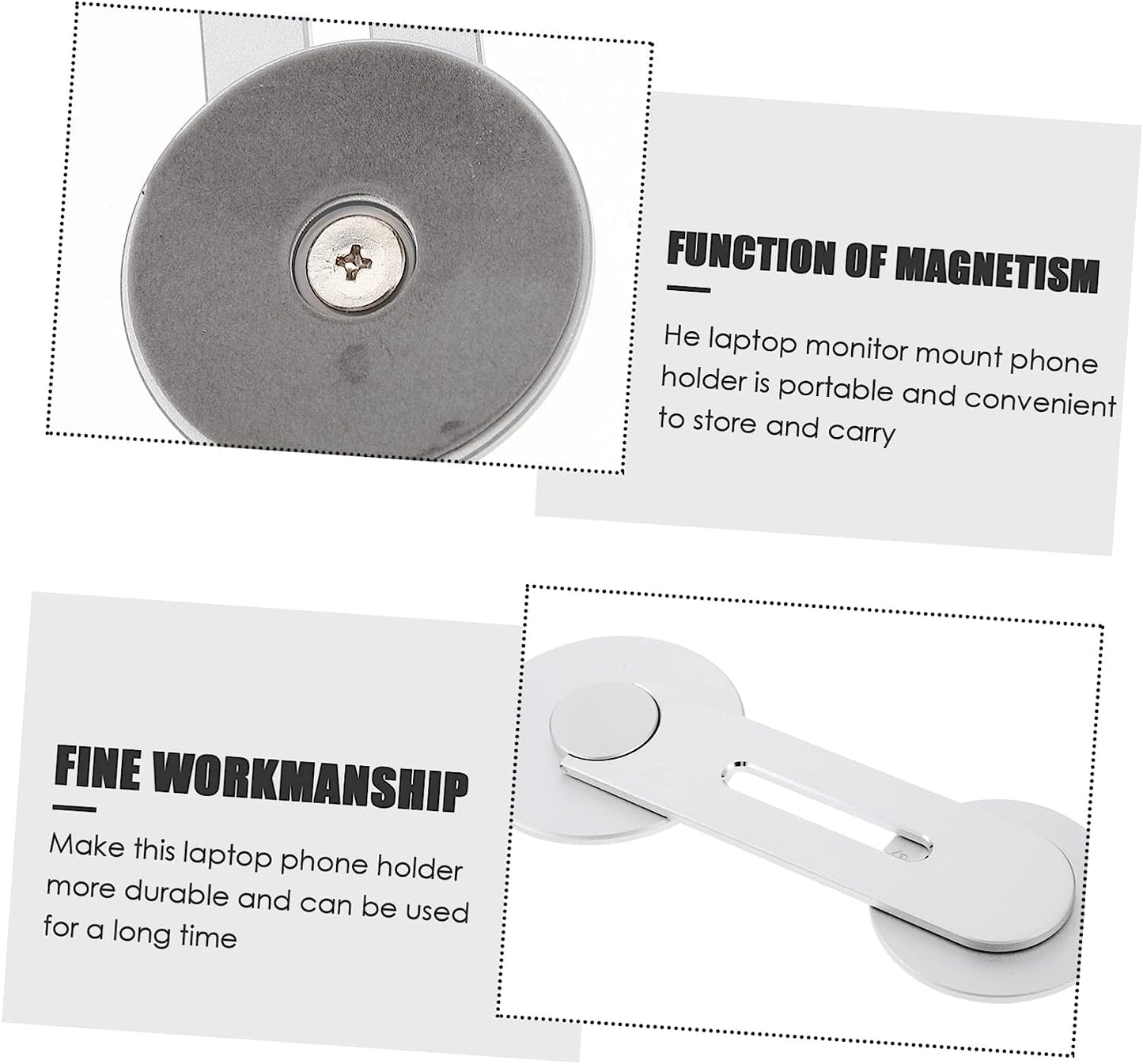 UKCOCO Mobile Phone Holder Car Cellphone Holder Car Stands Portable Computer Stand Monitor Mounted Phone Stand Magnetic Laptop Stand Laptop Accessories Slim Laptop Mount Phone Holder  UKCOCO   