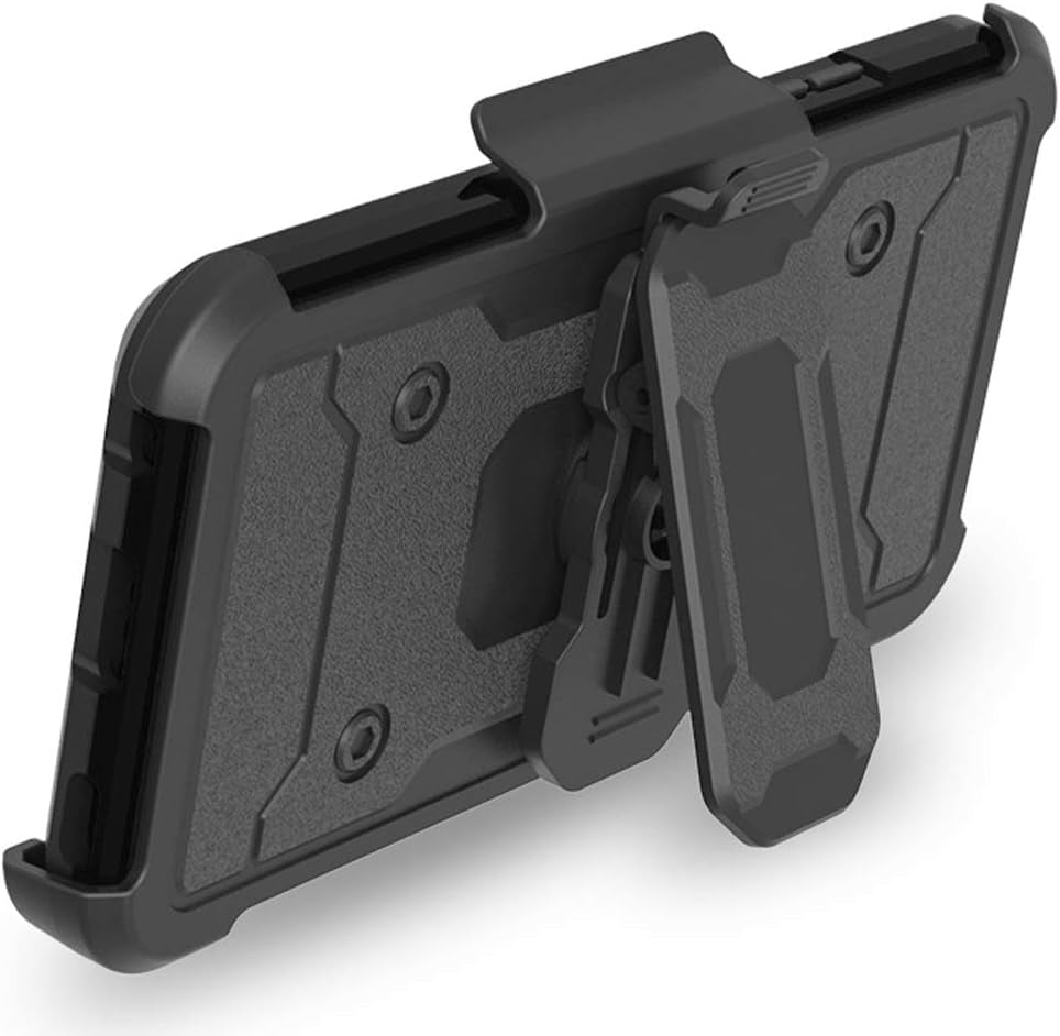 Telegaming LG V40, LG V40 Thinq Case with HD Soft Screen Protector, Heavy Duty Shock Absorption Hybrid Rugged Case Belt Clip Holster Tough Back Cover for LG V40 / V40 Thinq  Ivy   