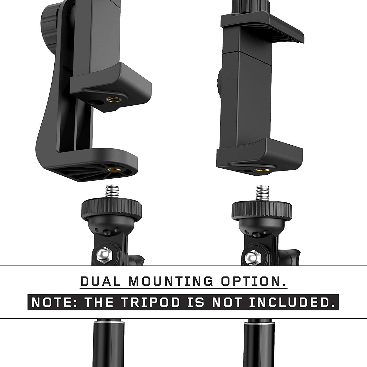 Universal Phone Tripod Mount Adapter with Ｗireless Camera Remote, Cell Phone Holder with Adjustable Clamp for Selfie Stick Monopod Compatible with Iphone, Samsung and so On, Wrist Strap Included  Zttopo   