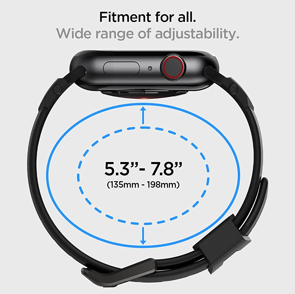 Spigen Rugged Band Designed for Apple Watch Band for Apple Watch Ultra (49Mm), Series 8/7 (45Mm), Series SE2/6/SE/5/4 (44Mm) and Series 3/2/1 (42Mm)  Spigen   