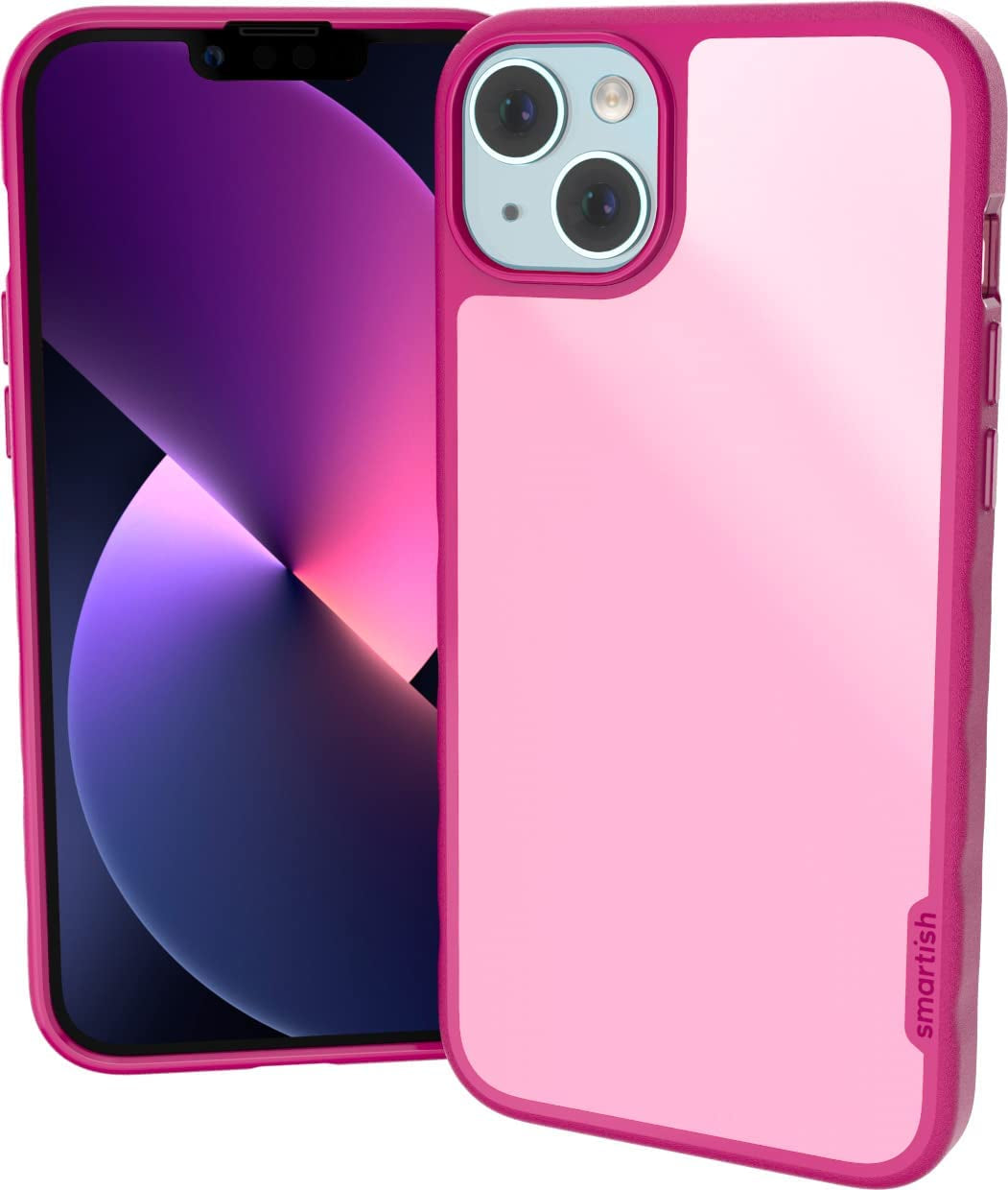 Smartish Iphone 14 Slim Case - Gripmunk Compatible with Magsafe [Lightweight + Protective] Thin Grip Cover with Microfiber Lining - Spaced Out  Smartish {All Pink Everything} iPhone 14 Plus 