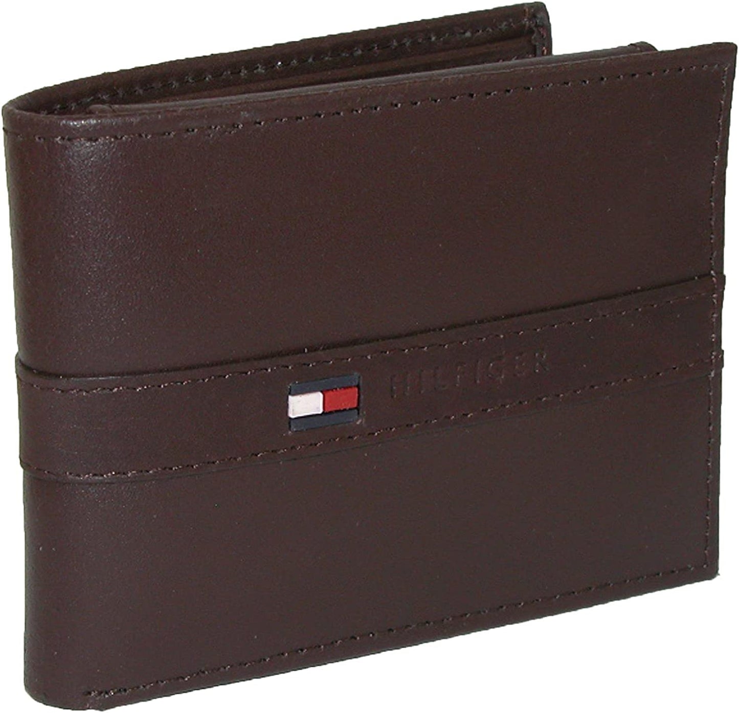 Tommy Hilfiger Men'S Genuine Leather Passcase Wallet with Multiple Card Slots  Tommy Hilfiger Men's Accessories Casual Brown One Size 