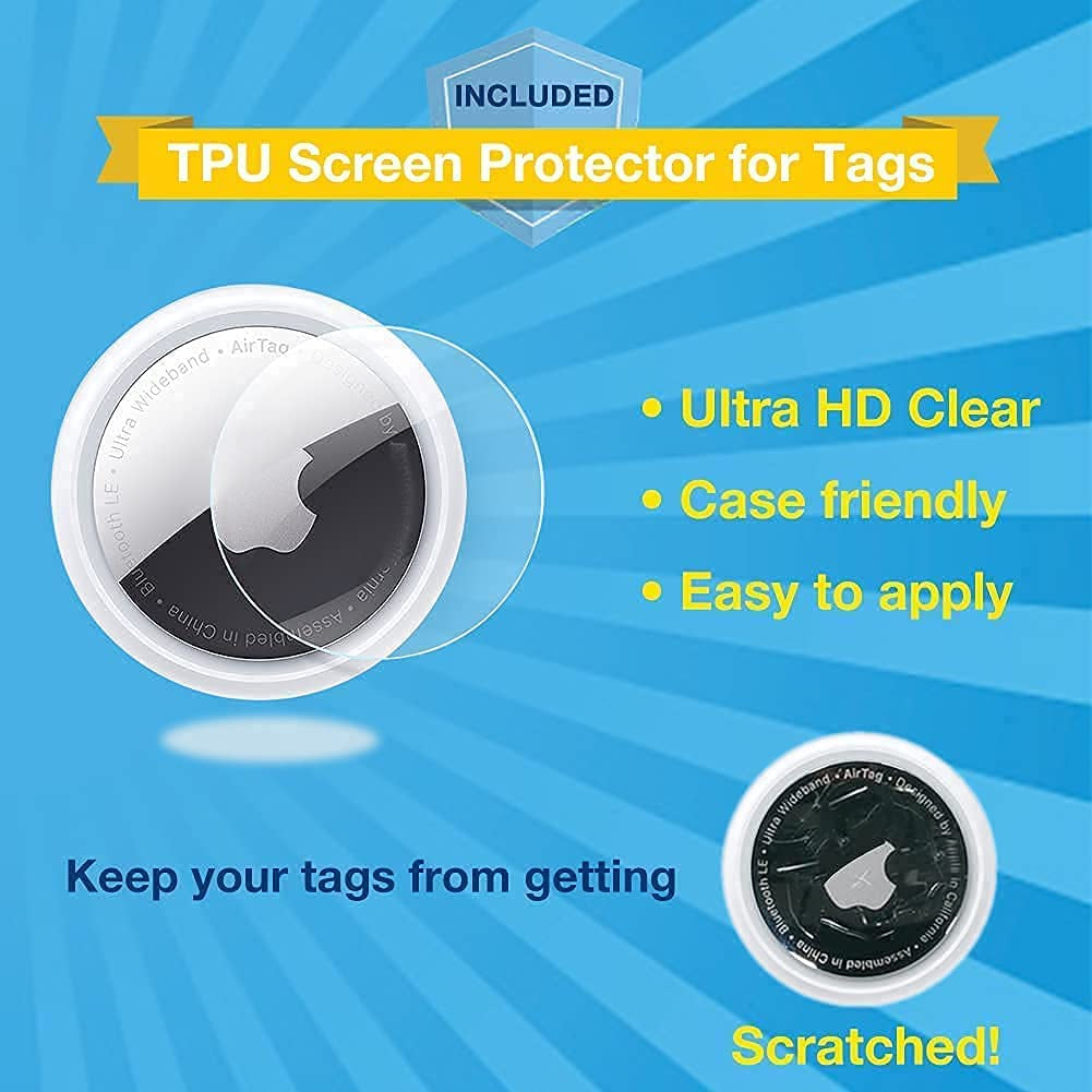 WHALEZON Airtag Cat Collar Holder, Small Air Tag Dog Collar Holder Compatible with Apple Tag, Anti-Lost Pet Tracker Cases Fit on Puppy Collars 3/8" 5/8"  WHALEZON   