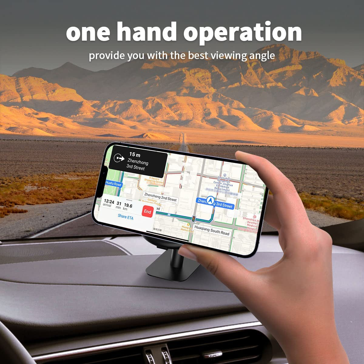 [2PCS PACK] KHTONE Car Phone Mount, Dashboard Sticker Phone Holder for It up Grip, Design Fort User, Easy Clip  KHTONE   