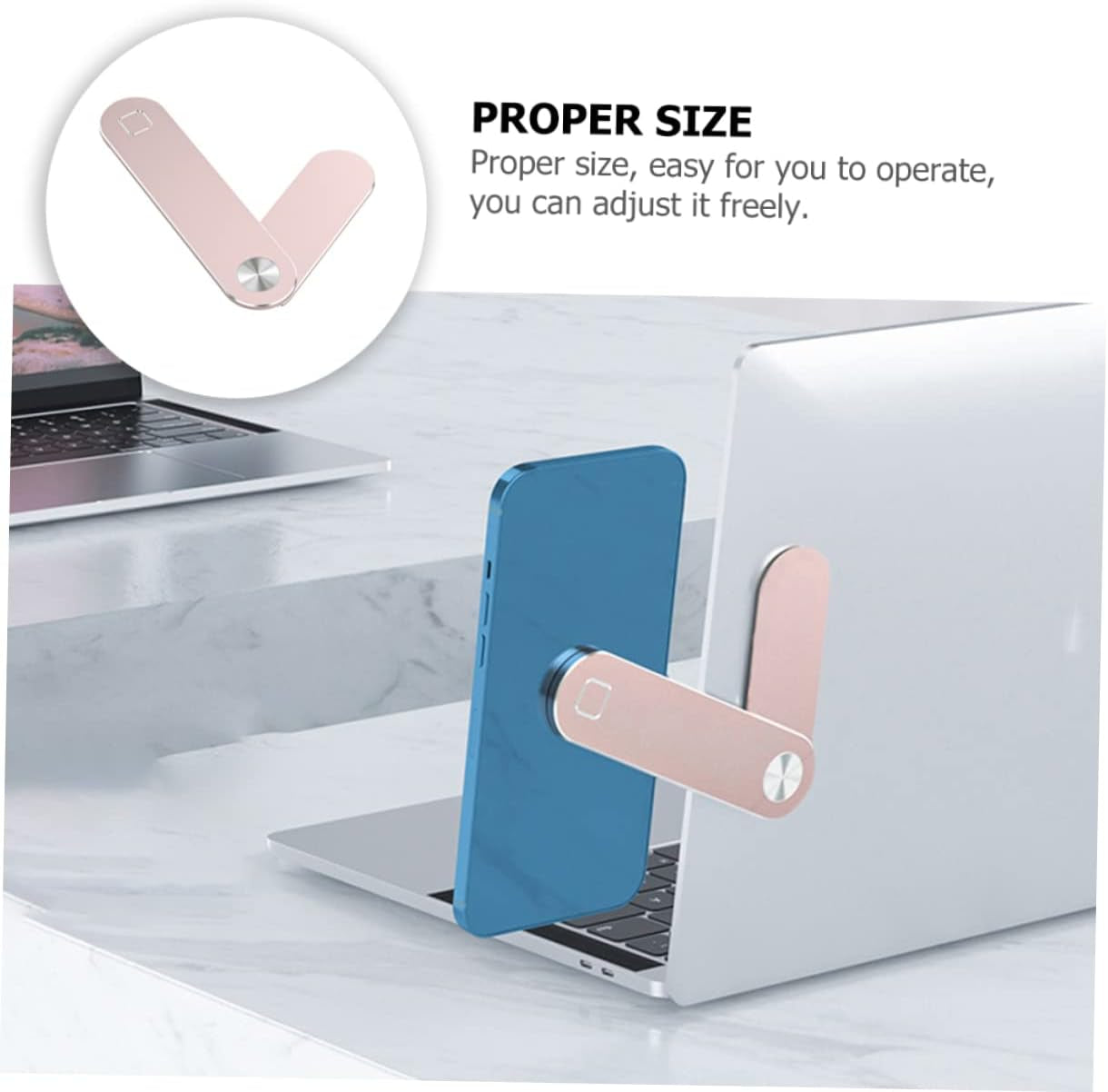 MAGICLULU Flat Expansion Bracket Metal Holder Magnetic Mount Latop Magnetic Phone Rack Magnetic Cell Phone Fixed Clip Mobile Phone Expansion Stand Magnetic Laptop Phone Stands Notebook 1 Set  MAGICLULU   