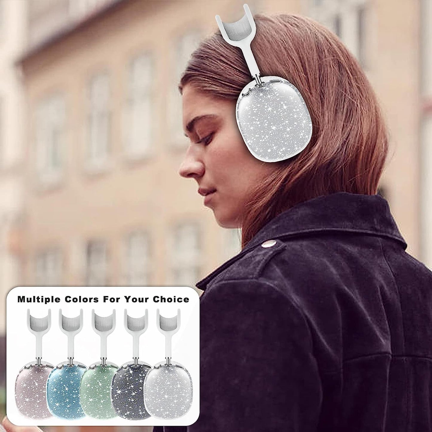 Aiaabq for Airpods Max Case Cover, Clear Soft TPU Skin Anti-Scratch, Transparent Accessories Ultra Protective Cover for Apple Airpods Max Headphones Case  Aiaabq   