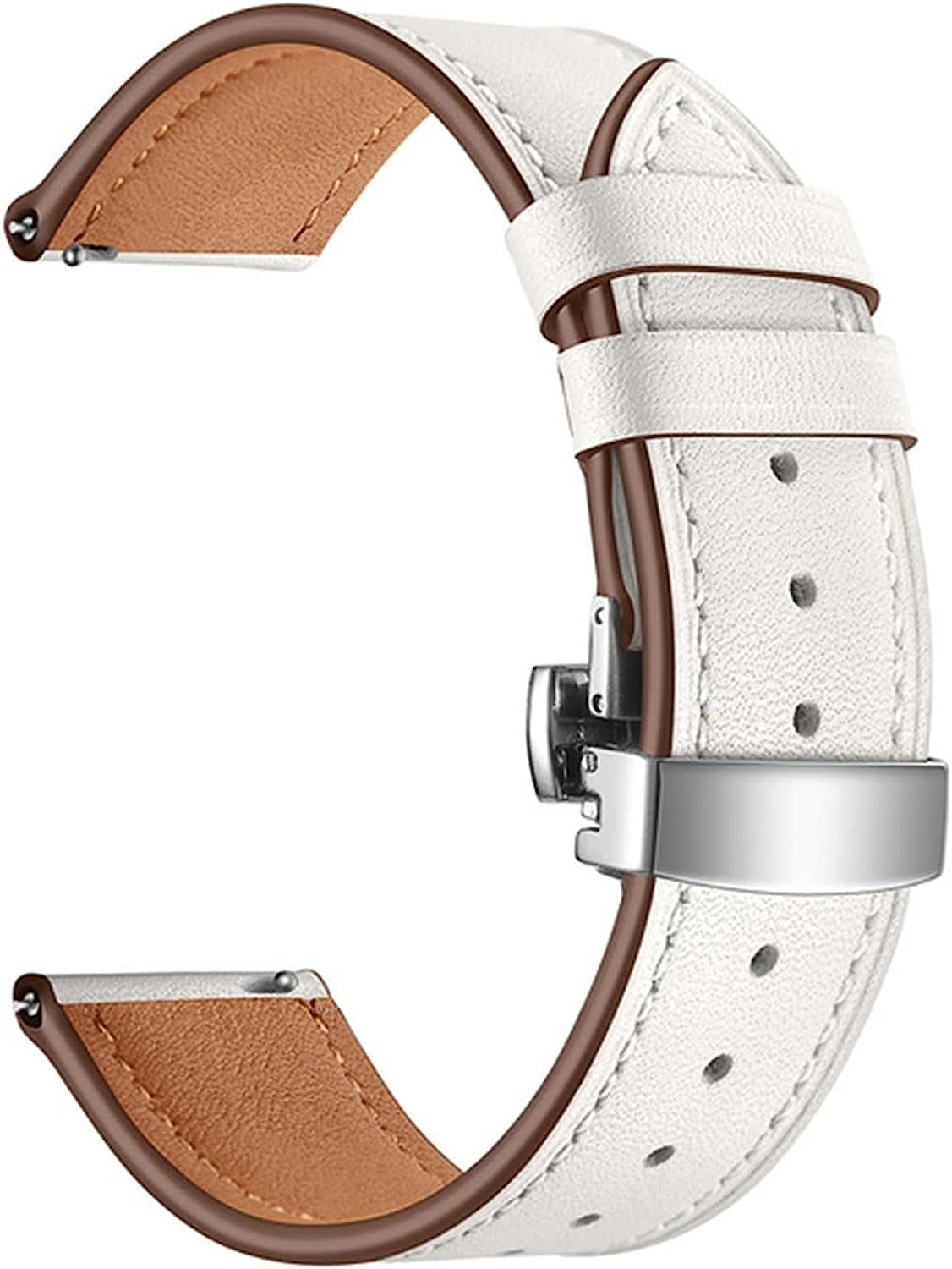 Yi Pin 18Mm Leather Band Strap Quick Release Watchband Bracelet Compatible with Garmin Vivoactive 4S/Move 3S/Active S/Rey Smart Watch Accessories  hefeishijingkaiqulanruobaihuoshanghang   