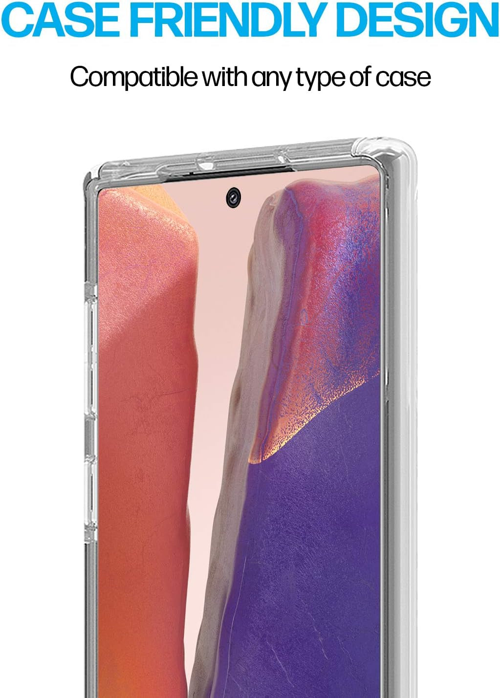 Power Theory Designed for Samsung Galaxy Note 20 Screen Protector [Not Glass], Easy Install Kit, Case Friendly, Full Cover, Flexible Film anti Scratch, 2 Pack  Power Theory   