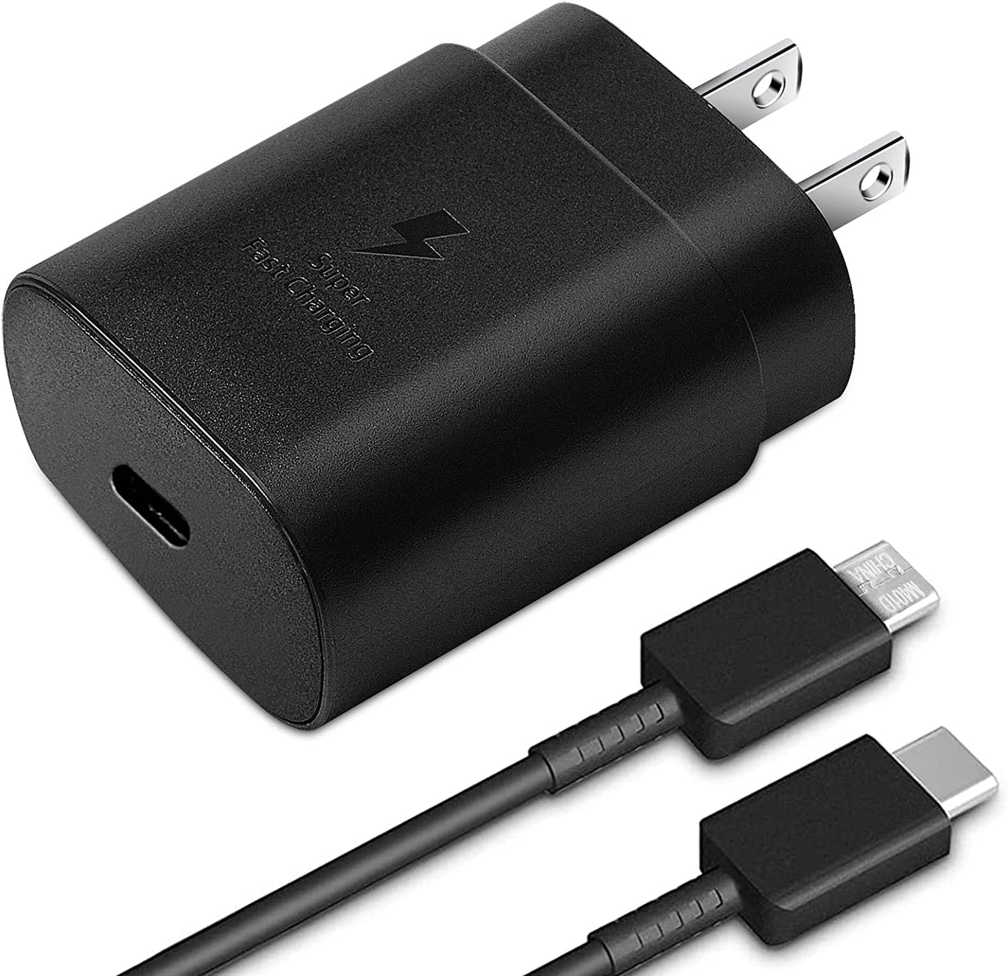 USB C Superfast Charger, USB Type-C to USB Type-C Cable 5Ft and 25W Wall Charger Fast Charging PD Adapter Compatible with Samsung Galaxy Ultra S23/S22/S21/S20+ Note 20/10 Z Fold/Flip A71 A53 (1-Pack)  Hardcraft   
