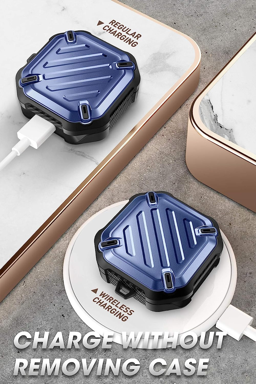 SUPCASE Unicorn Beetle Pro Case for Galaxy Buds 2 Pro / Galaxy Buds 2 / Galaxy Buds Pro / Galaxy Buds Live, Full-Body Rugged Protective Case with Carabiner (Tilt)  SUPCASE   