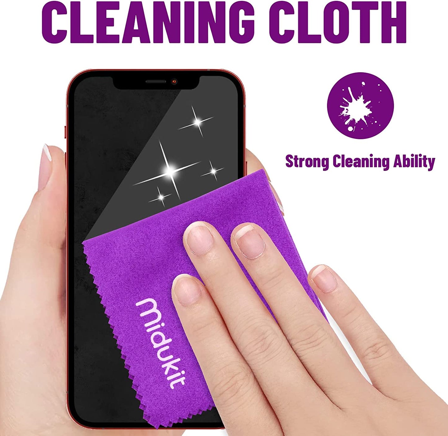 Midukit Cleaner Kit for Airpod, Cleaning Kit Compatible with Airpods, Earbud Cleaning Putty, Fits Earbud Phone Ear Wax Dirt, Cleaner Putty with Microfiber Cleaning Cloth & Brushes, Earbud Cleaning Kit  Midukit   