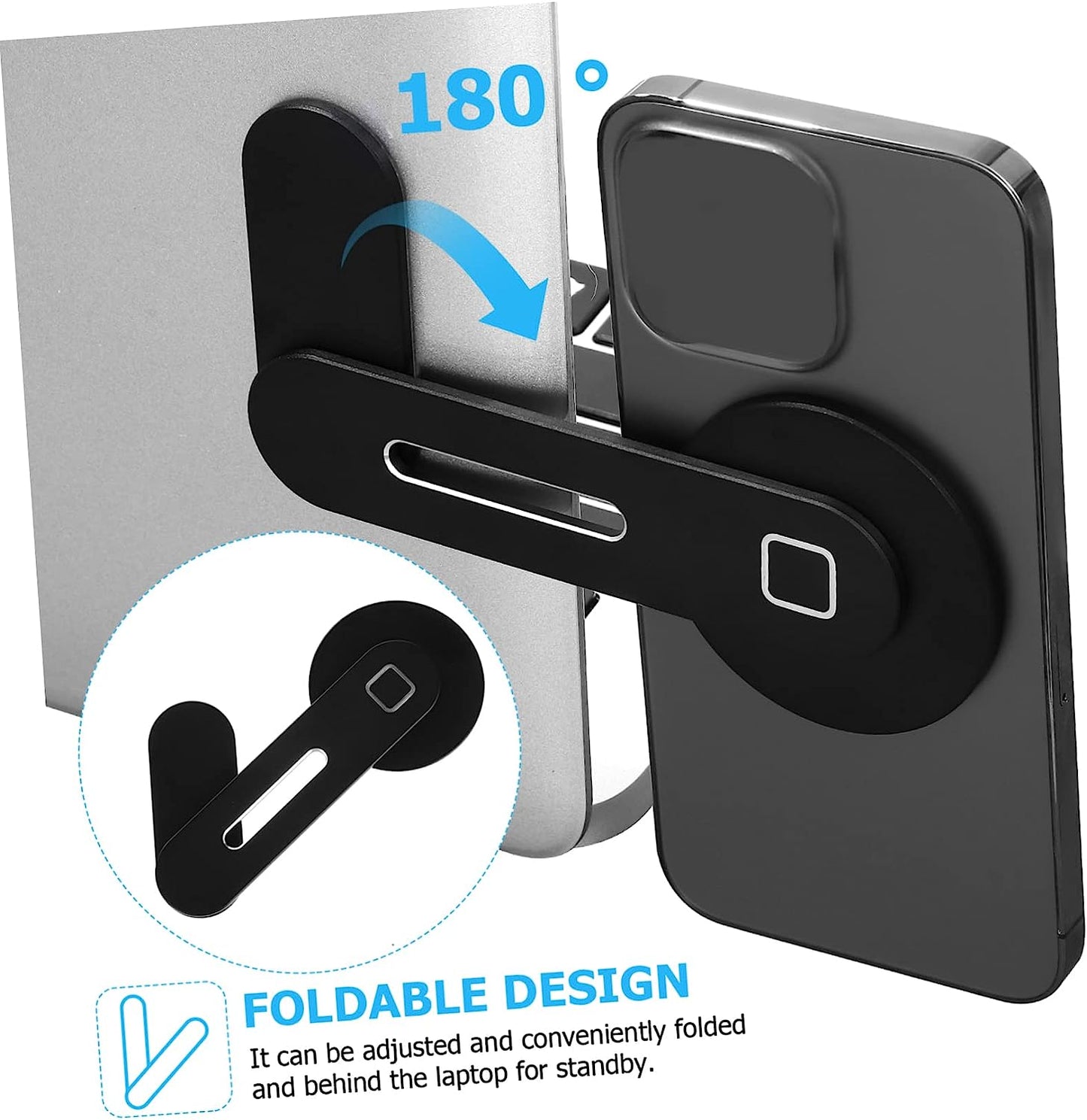 Hemobllo Car Phone Holder 2Pcs Bracket Magnetic Car Mount Table Magnetic Phone Stand Magnetic Laptop Stand Desk Computer Rack Silica Gel Car Phone Mount  Hemobllo   