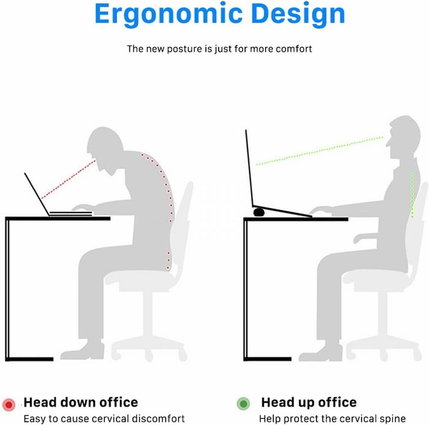 Laptop Stand Portable Magnetic Holder for Laptop Cooling Pad Silicone Notebook 11 17 Inch Stand C403 (Size : Magnetic Green)  ZHAFG   