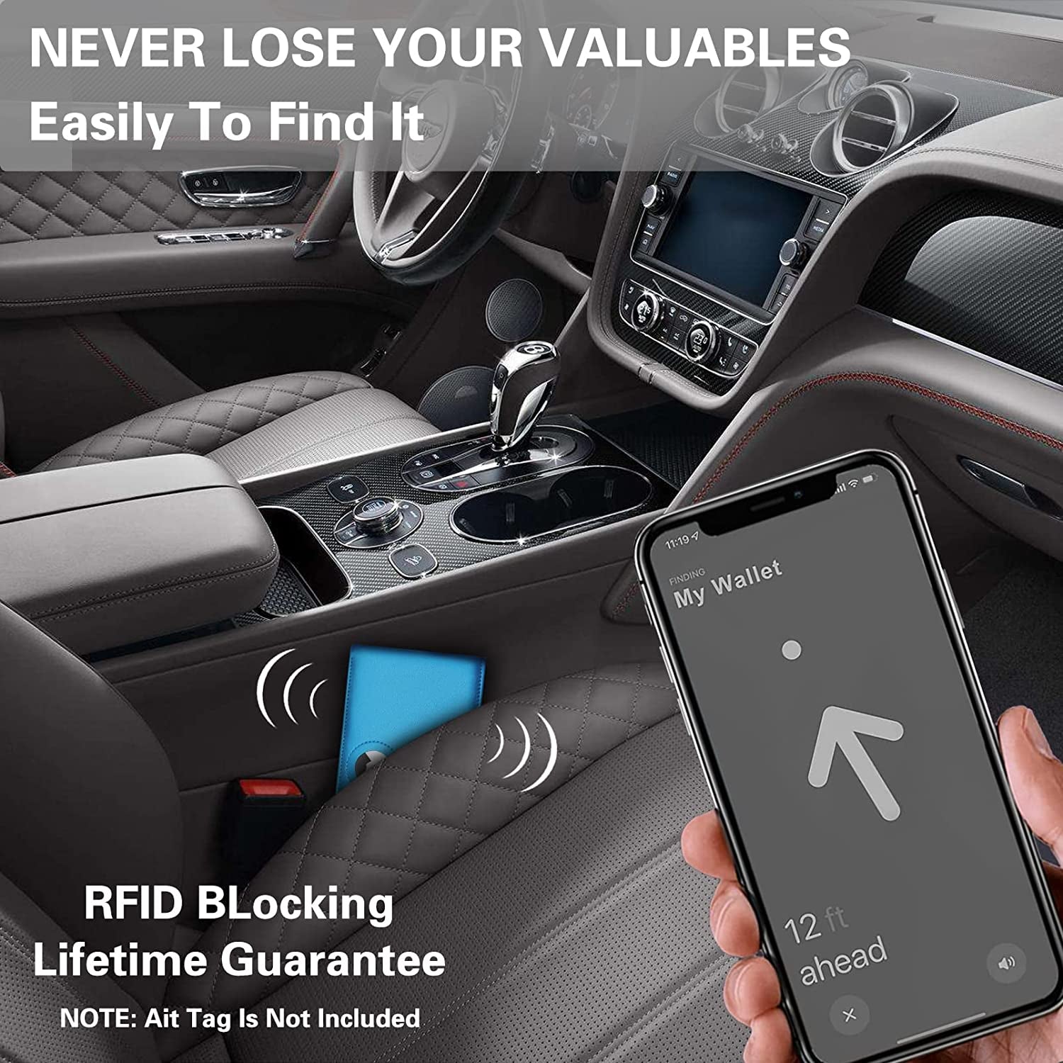 Roll over Image to Zoom in GIPUSSON Men'S Leather Slim Bifold Wallet RFID Blocking Front Pocket Wallets for Men with Stylish Gift Box  GIPUSSON   