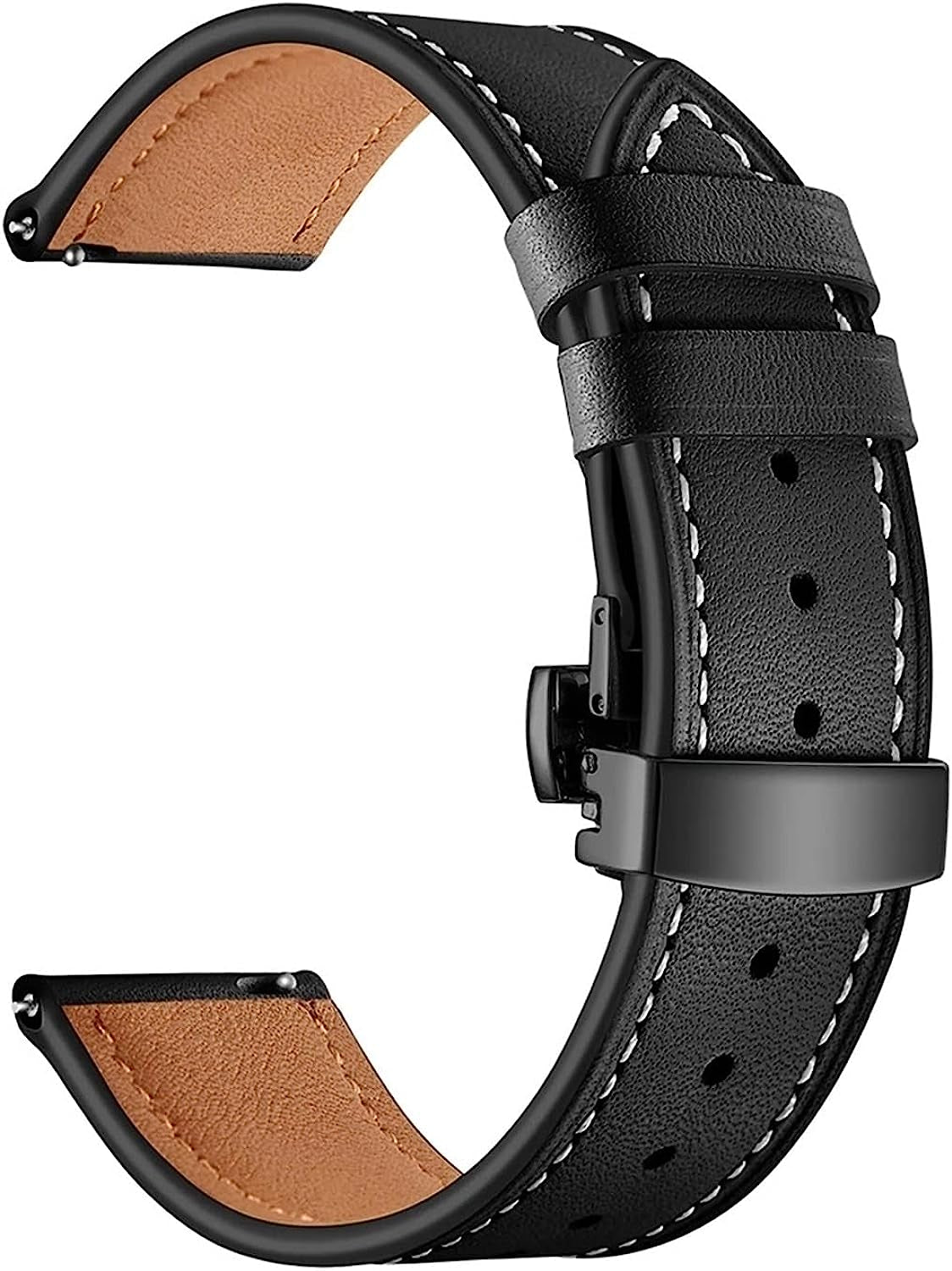 Yi Pin 18Mm Leather Band Strap Quick Release Watchband Bracelet Compatible with Garmin Vivoactive 4S/Move 3S/Active S/Rey Smart Watch Accessories  hefeishijingkaiqulanruobaihuoshanghang   