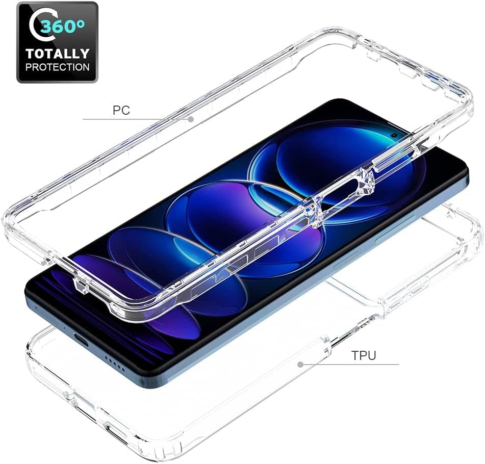 Pzwoxukhov Case for Redmi Note 12 Pro 5G Case Cover,Case for Xiaomi Poco X5 Pro High Transparency，Gradient Color,Anti-Drop Shock Absorption Case Black  Pzwoxukhov   