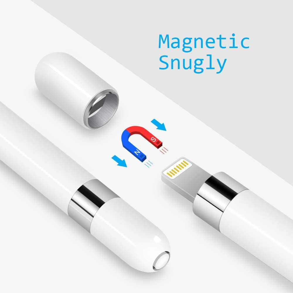 MJKOR Magnetic Replacement Cap and Charging Adapter for Apple Pencil 1St  MJKOR   