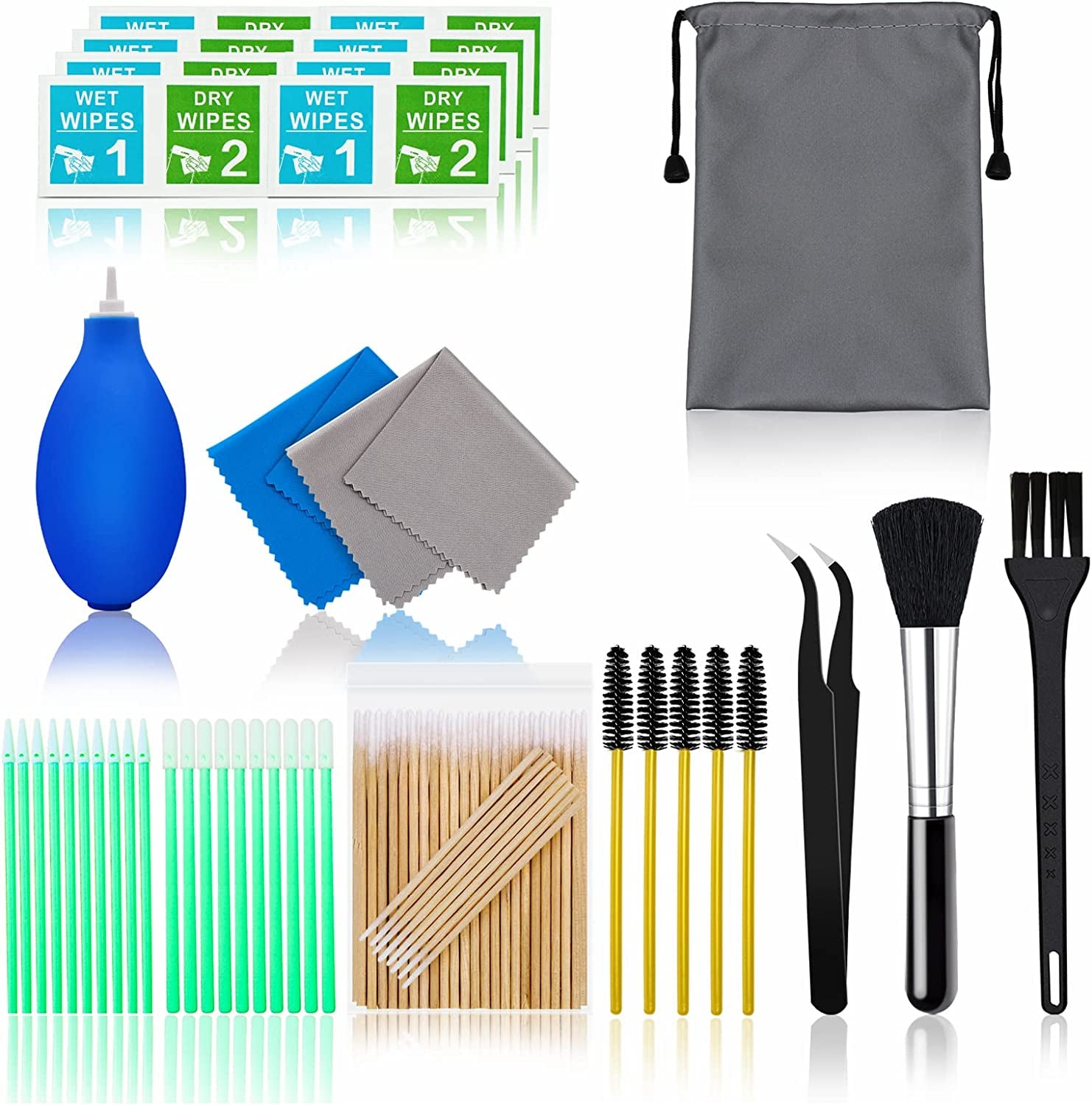 Cell Phone Cleaning Kit, Speaker Cleaner for Iphone, Charging Port Cleaning Tool, Electronic Cleaning Kit, Compatible with Airpods Earbuds Camera USB C Lightning Port Ipad (140PCS)  Aispour   