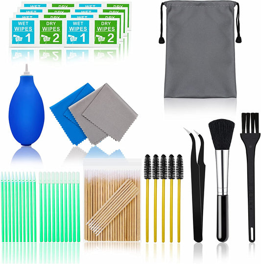 Cell Phone Cleaning Kit, Speaker Cleaner for Iphone, Charging Port Cleaning Tool, Electronic Cleaning Kit, Compatible with Airpods Earbuds Camera USB C Lightning Port Ipad (140PCS)  Aispour   